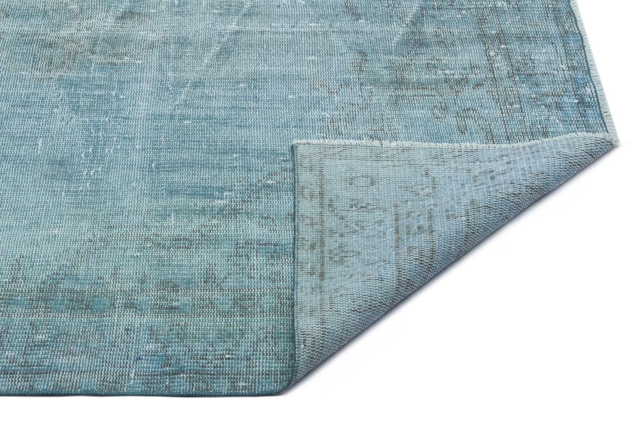 Atina 23546 Turquoise Vintage Wool Handmade Area Rug 4'11" x 8'2"