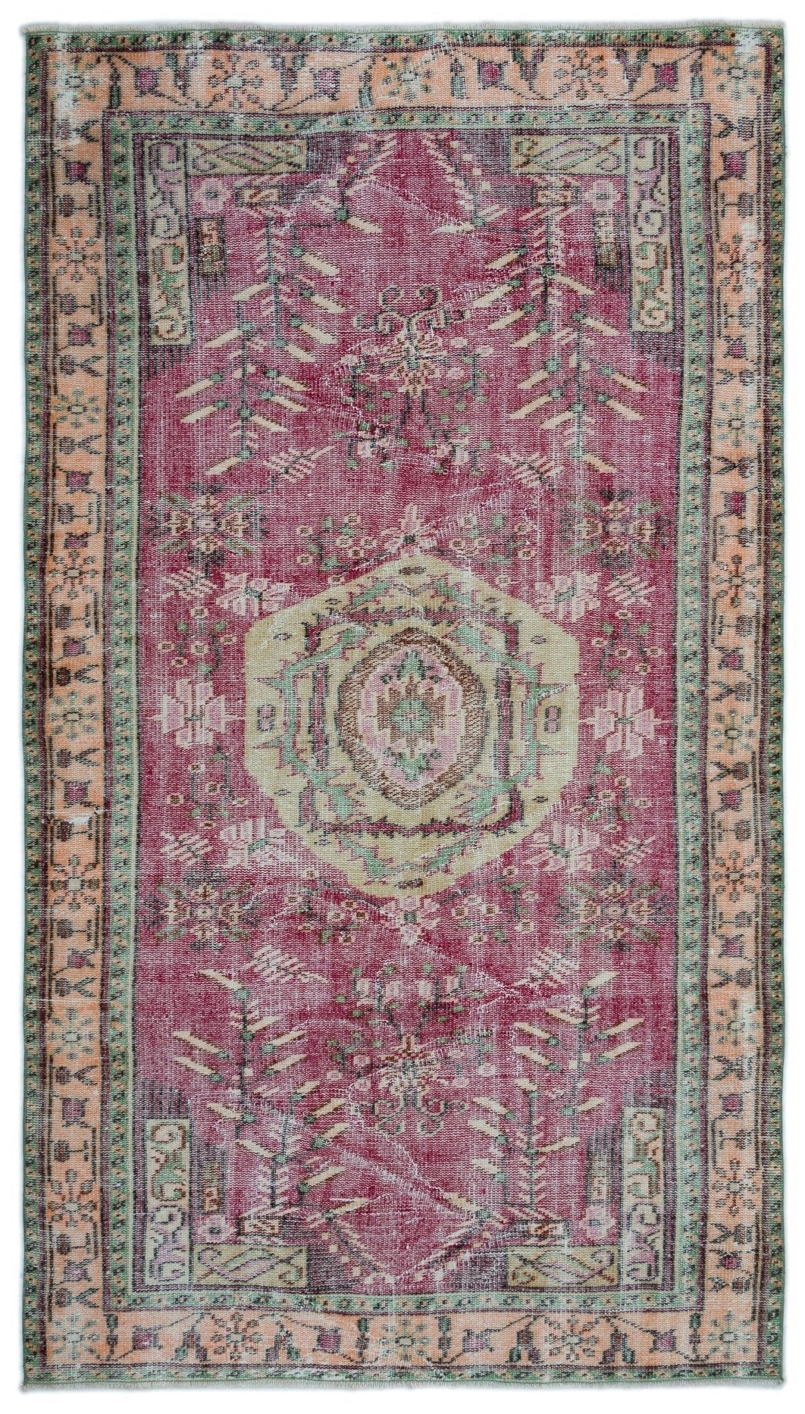 Atina 23562 Beige Vintage Wool Handmade Area Rug 4'10" x 8'7"