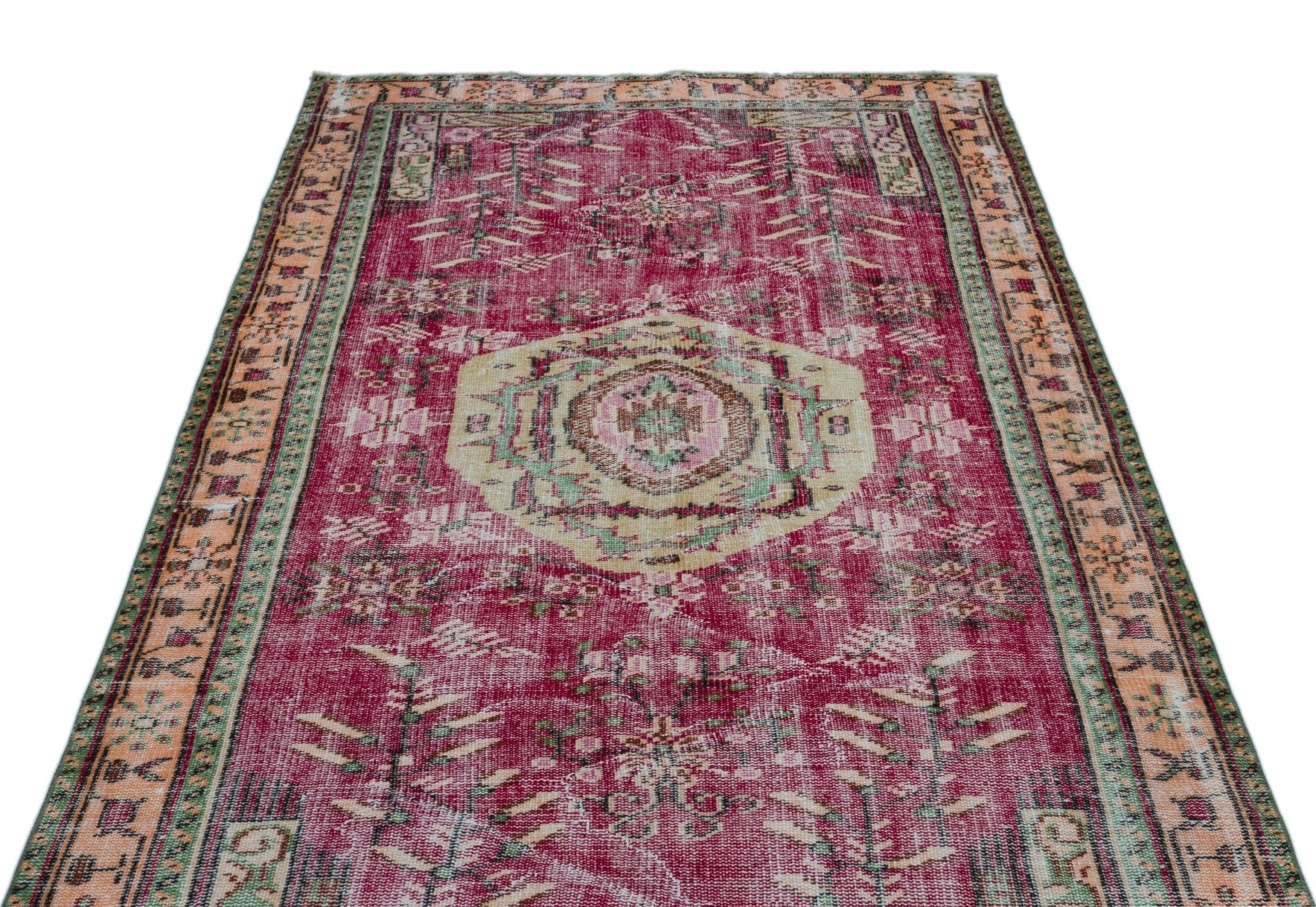 Atina 23562 Beige Vintage Wool Handmade Area Rug 4'10" x 8'7"