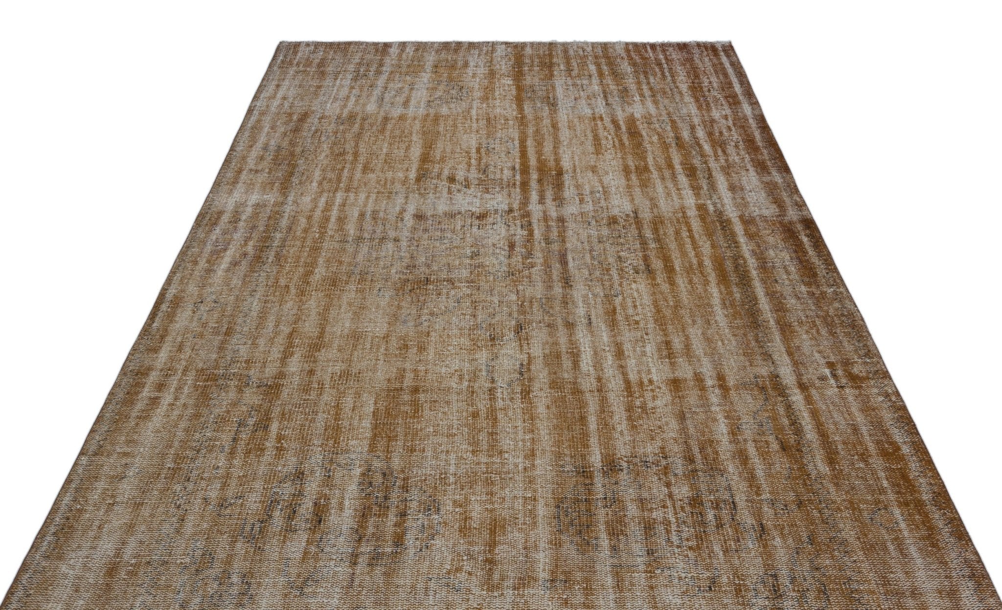 Atina 23703 Brown Vintage Wool Handmade Area Rug 6'0" x 9'5"
