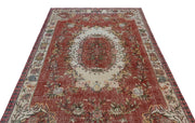 Atina 23719 Red Vintage Wool Handmade Area Rug 5'7" x 9'7"