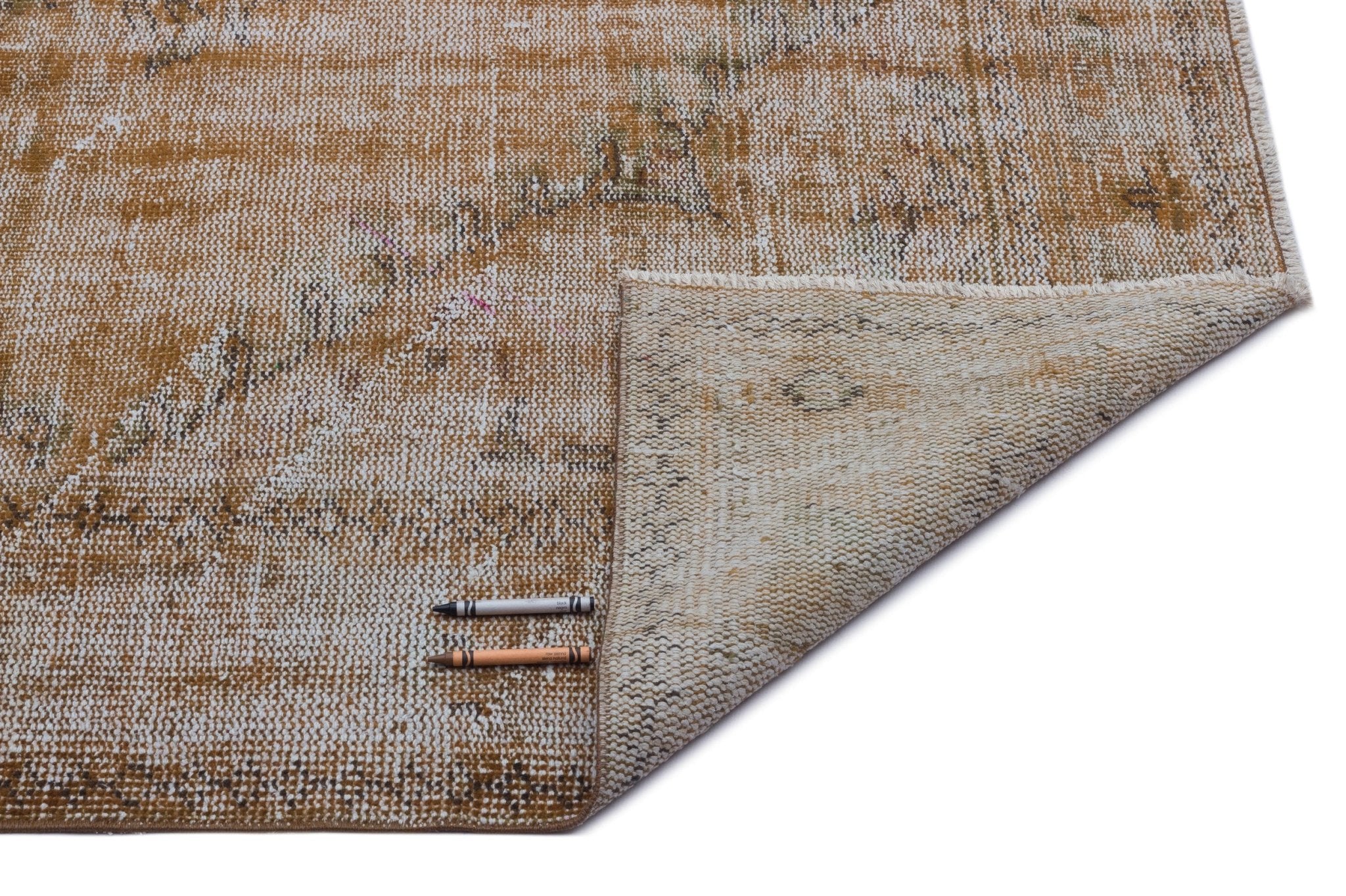 Atina 23809 Brown Vintage Wool Handmade Area Rug 6'2" x 9'6"