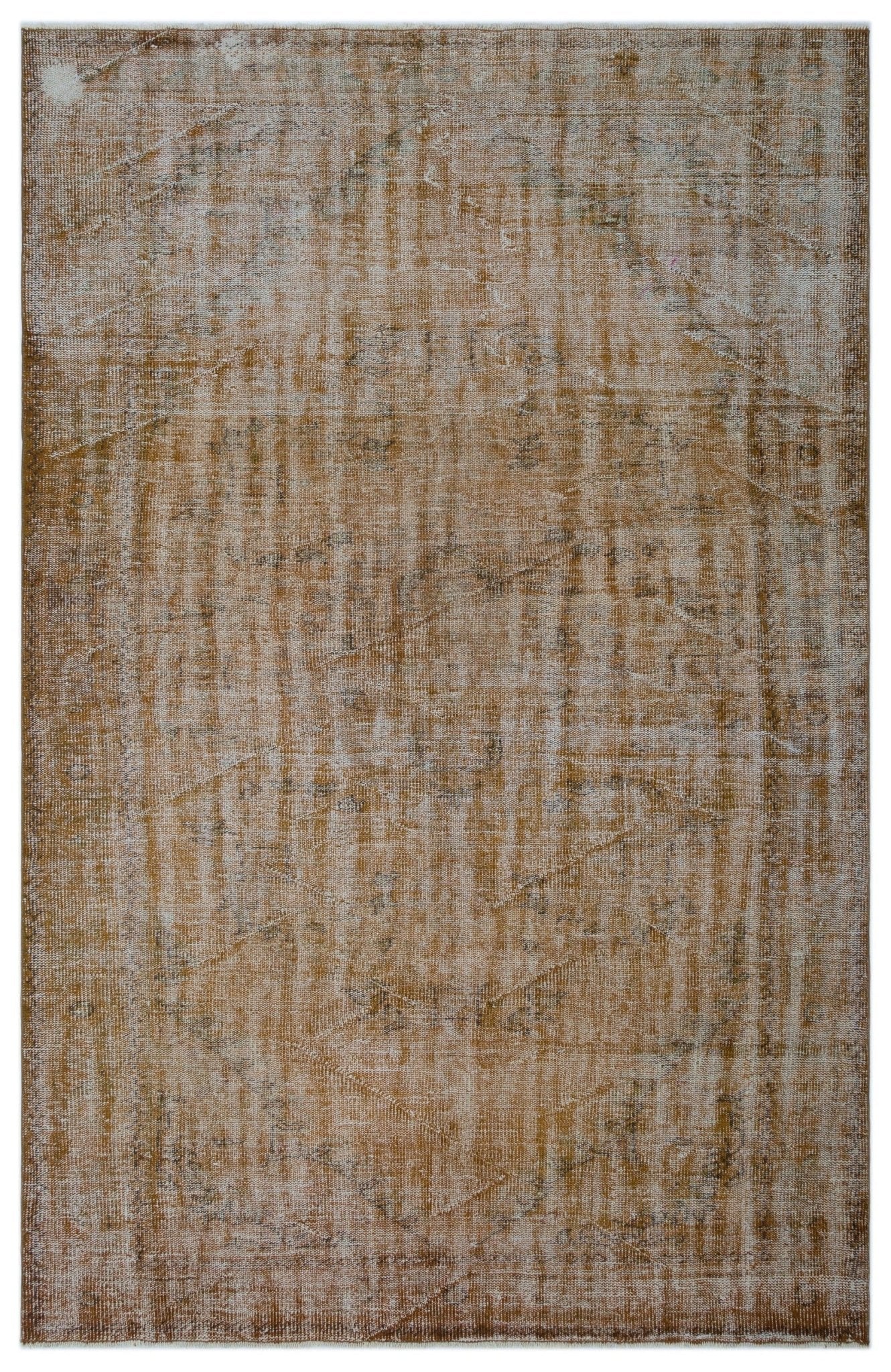 Atina 23809 Brown Vintage Wool Handmade Area Rug 6'2" x 9'6"
