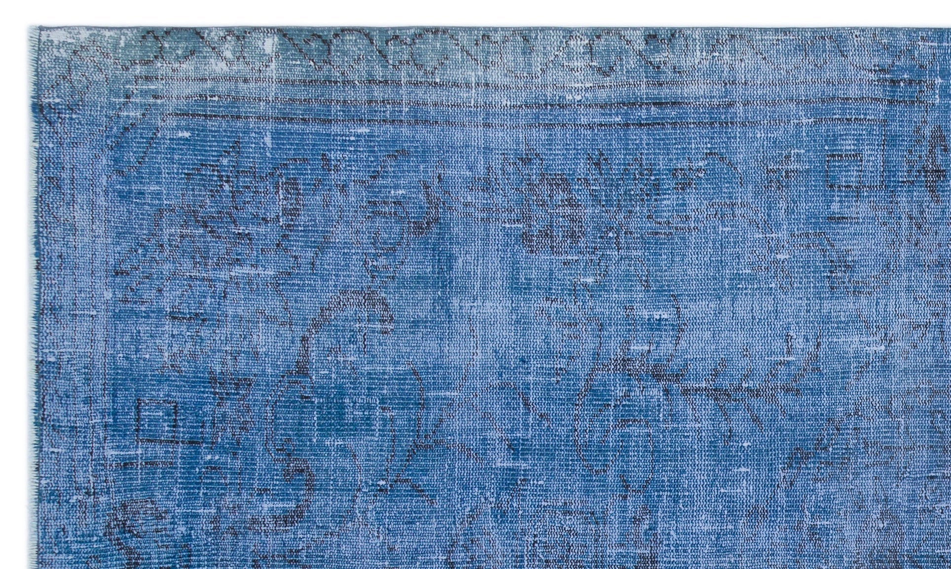 Atina 23881 Blue Vintage Wool Handmade Area Rug 5'3" x 8'10"