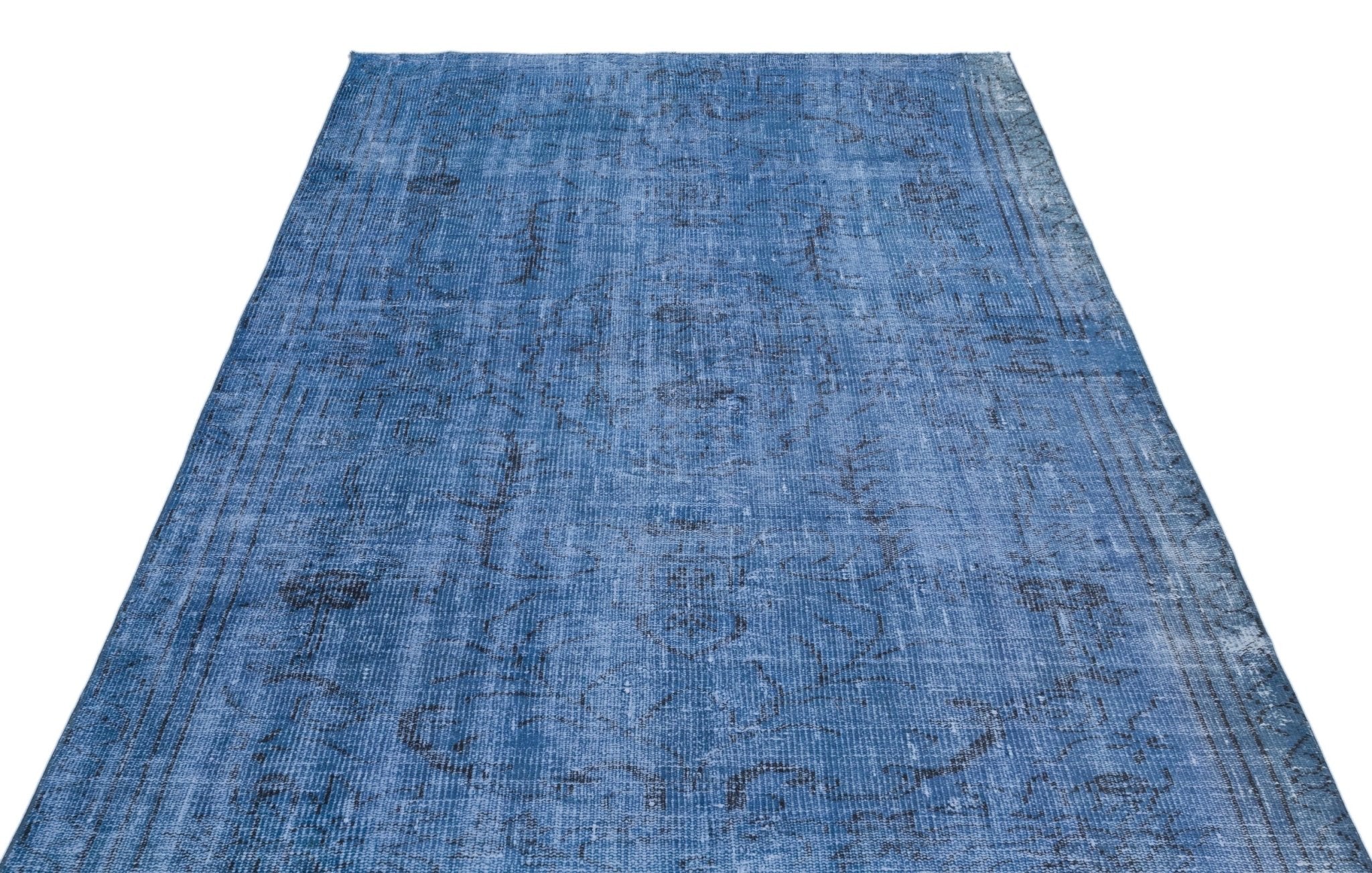 Atina 23881 Blue Vintage Wool Handmade Area Rug 5'3" x 8'10"