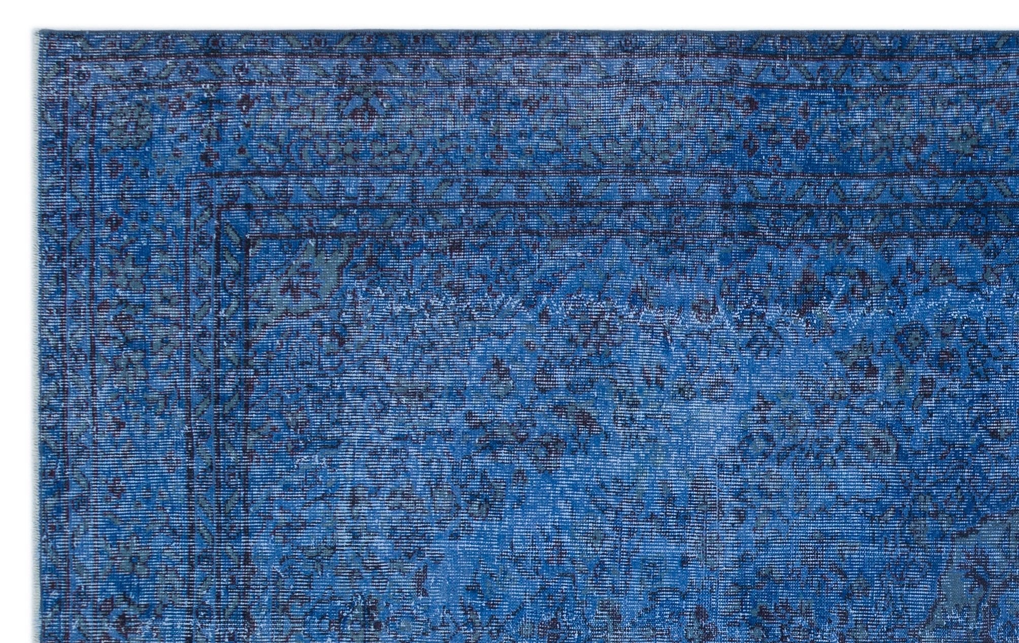 Atina 23883 Blue Vintage Wool Handmade Area Rug 5'6" x 9'5"