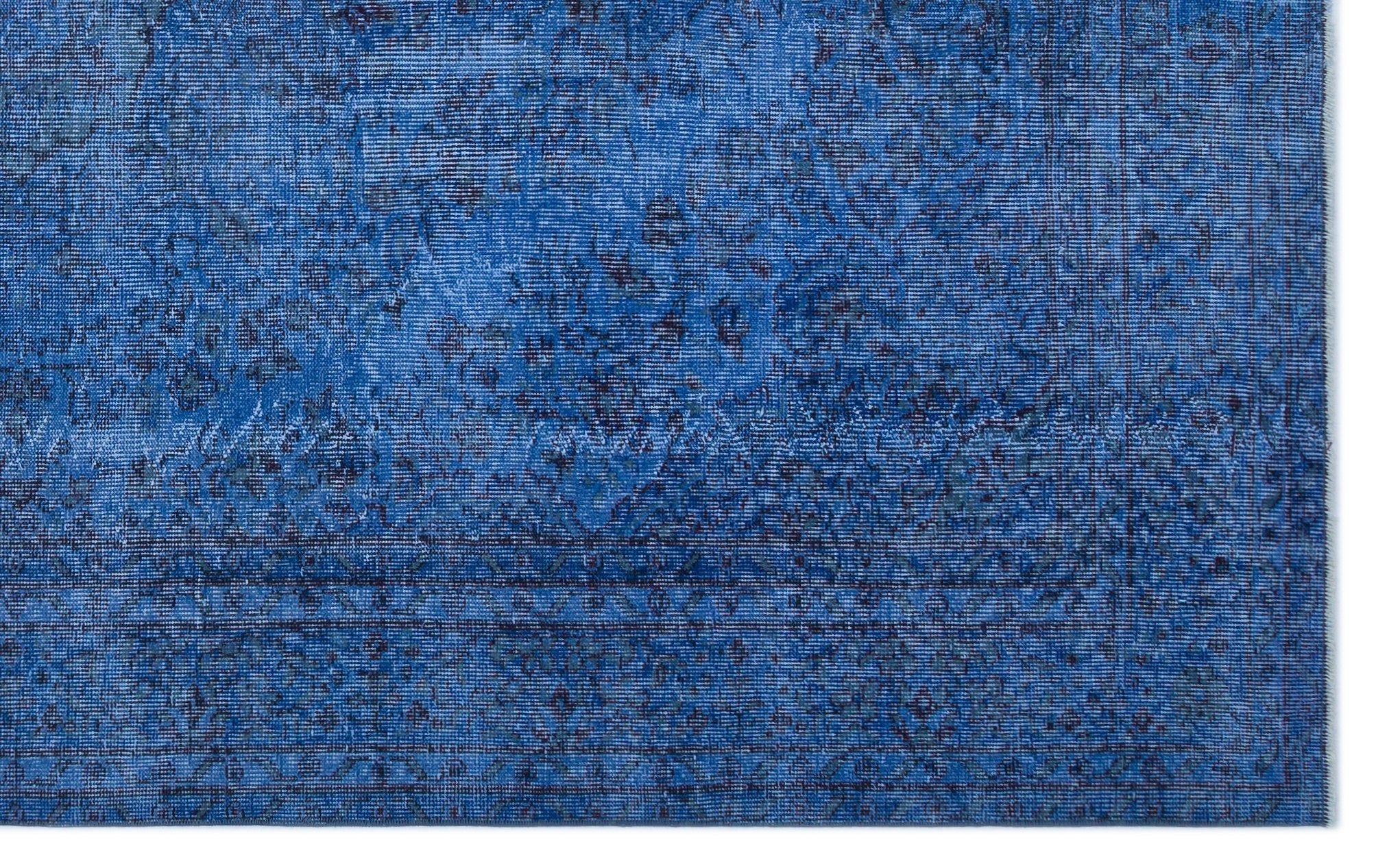 Atina 23883 Blue Vintage Wool Handmade Area Rug 5'6" x 9'5"