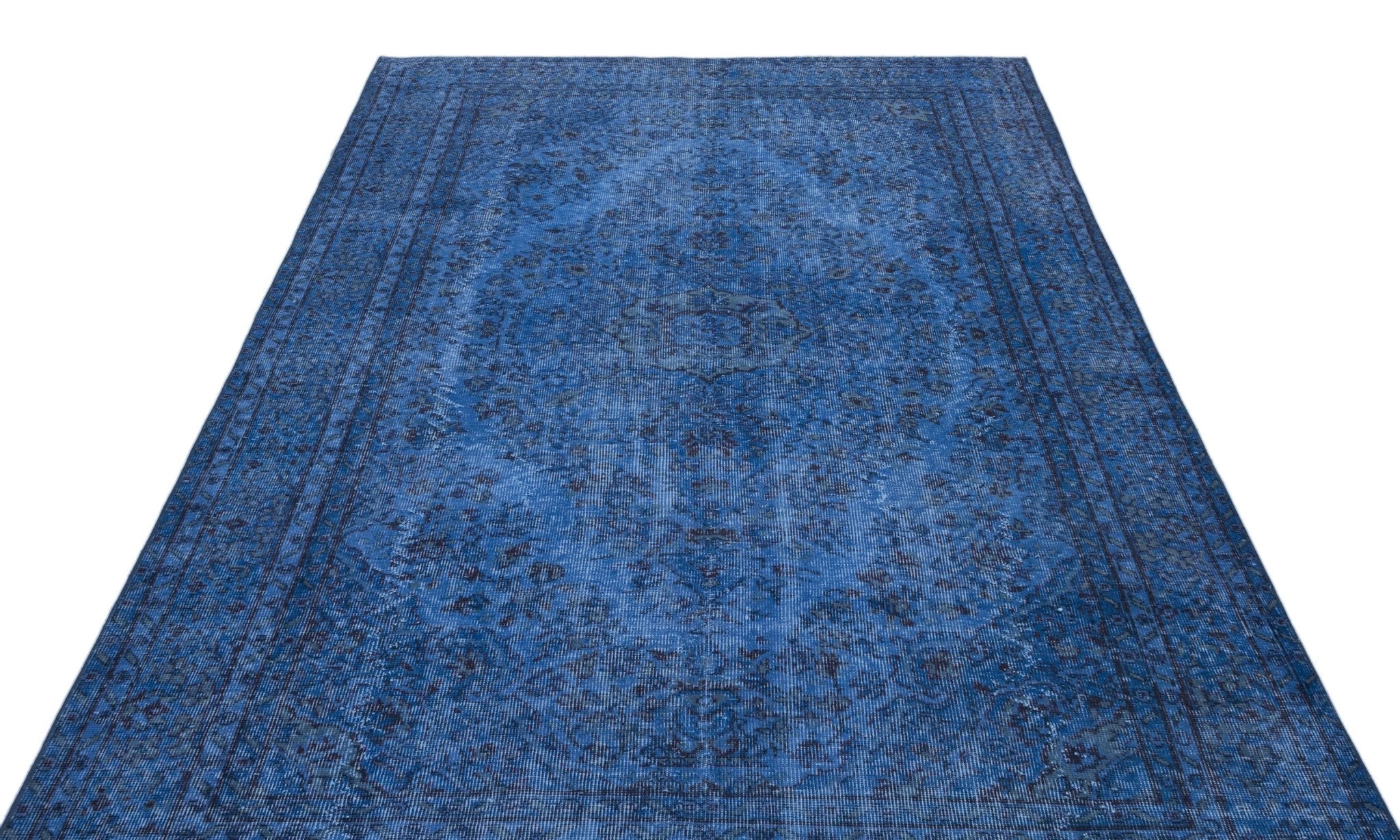 Atina 23883 Blue Vintage Wool Handmade Area Rug 5'6" x 9'5"