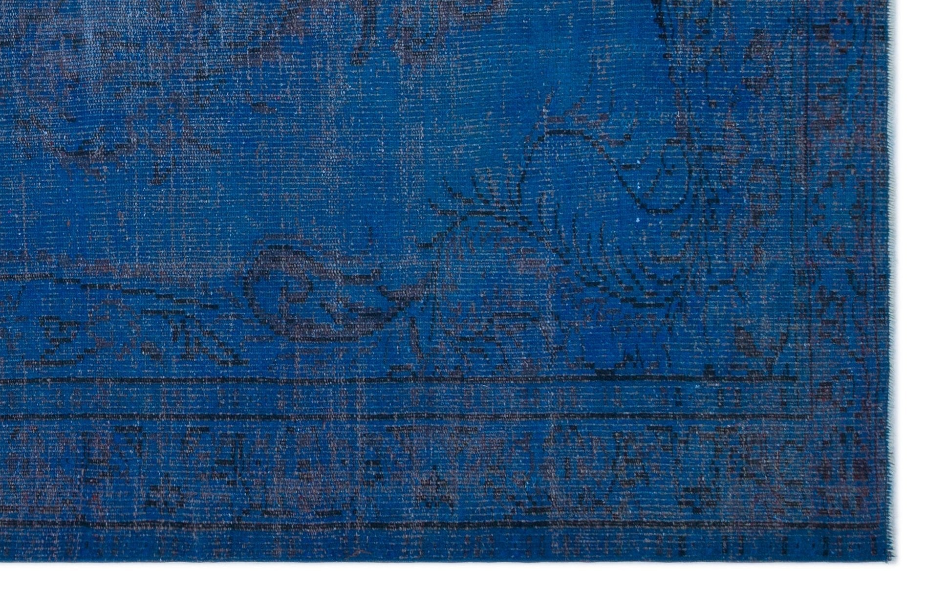 Atina 23903 Blue Vintage Wool Handmade Area Rug 5'6" x 8'10"