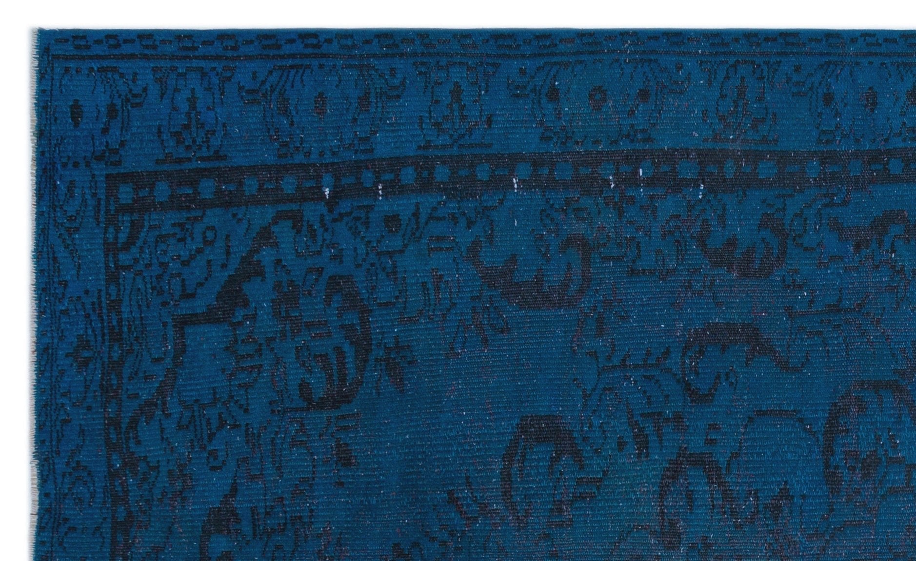 Atina 23904 Blue Vintage Wool Handmade Area Rug 5'4" x 8'10"