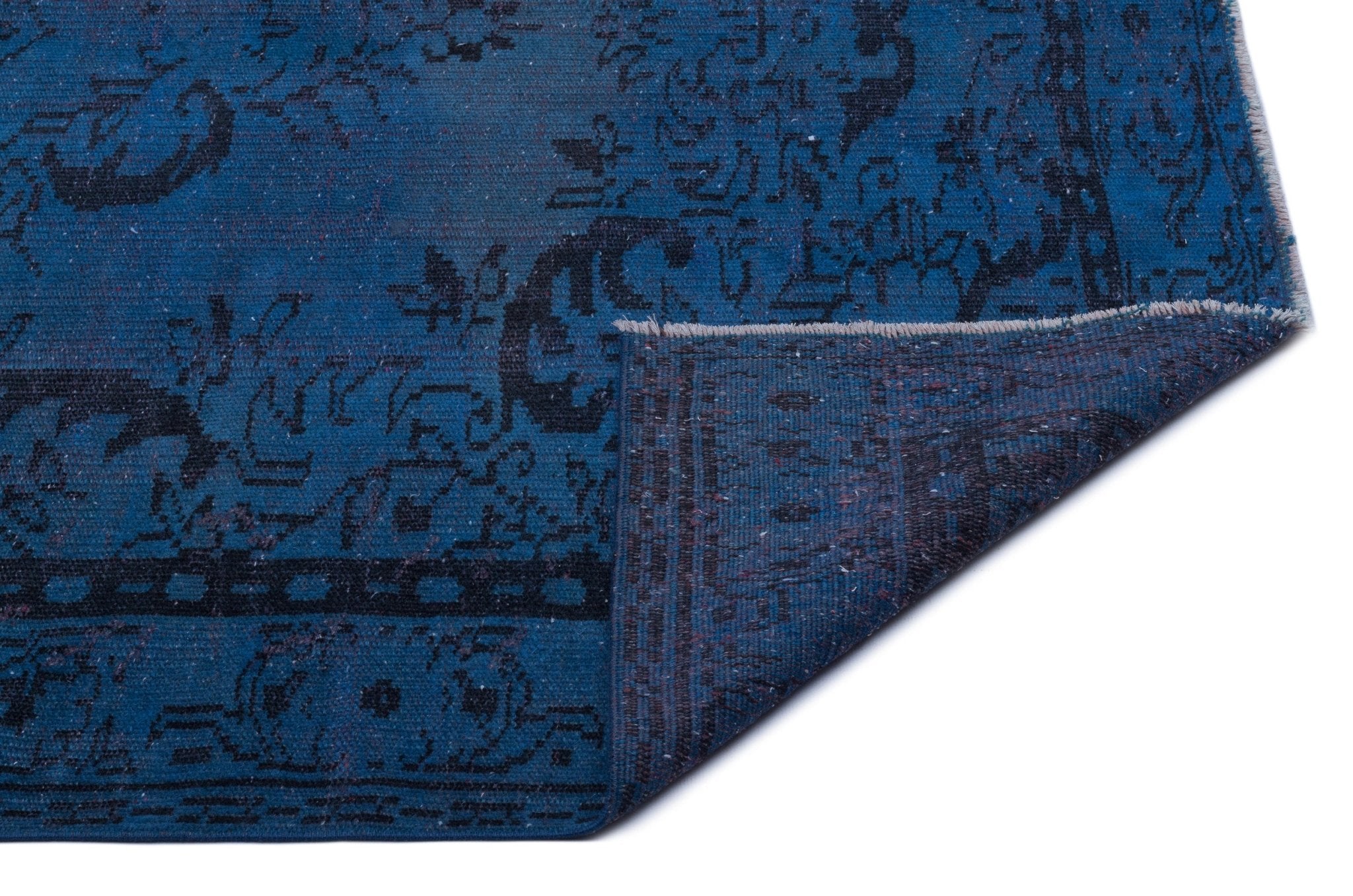 Atina 23904 Blue Vintage Wool Handmade Area Rug 5'4" x 8'10"