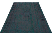 Atina 23916 Green Vintage Wool Handmade Area Rug 5'2" x 8'6"