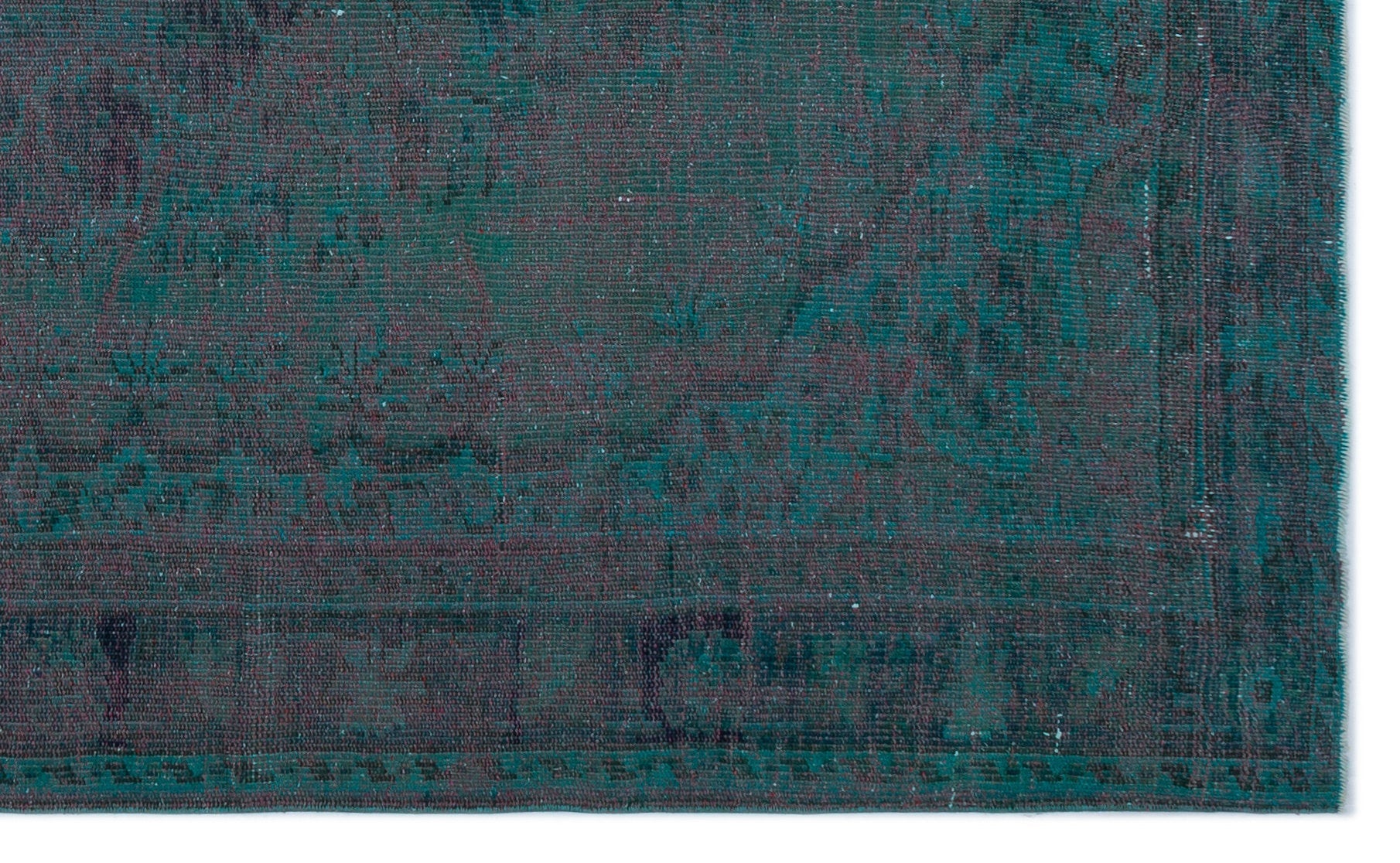 Atina 23916 Green Vintage Wool Handmade Area Rug 5'2" x 8'6"