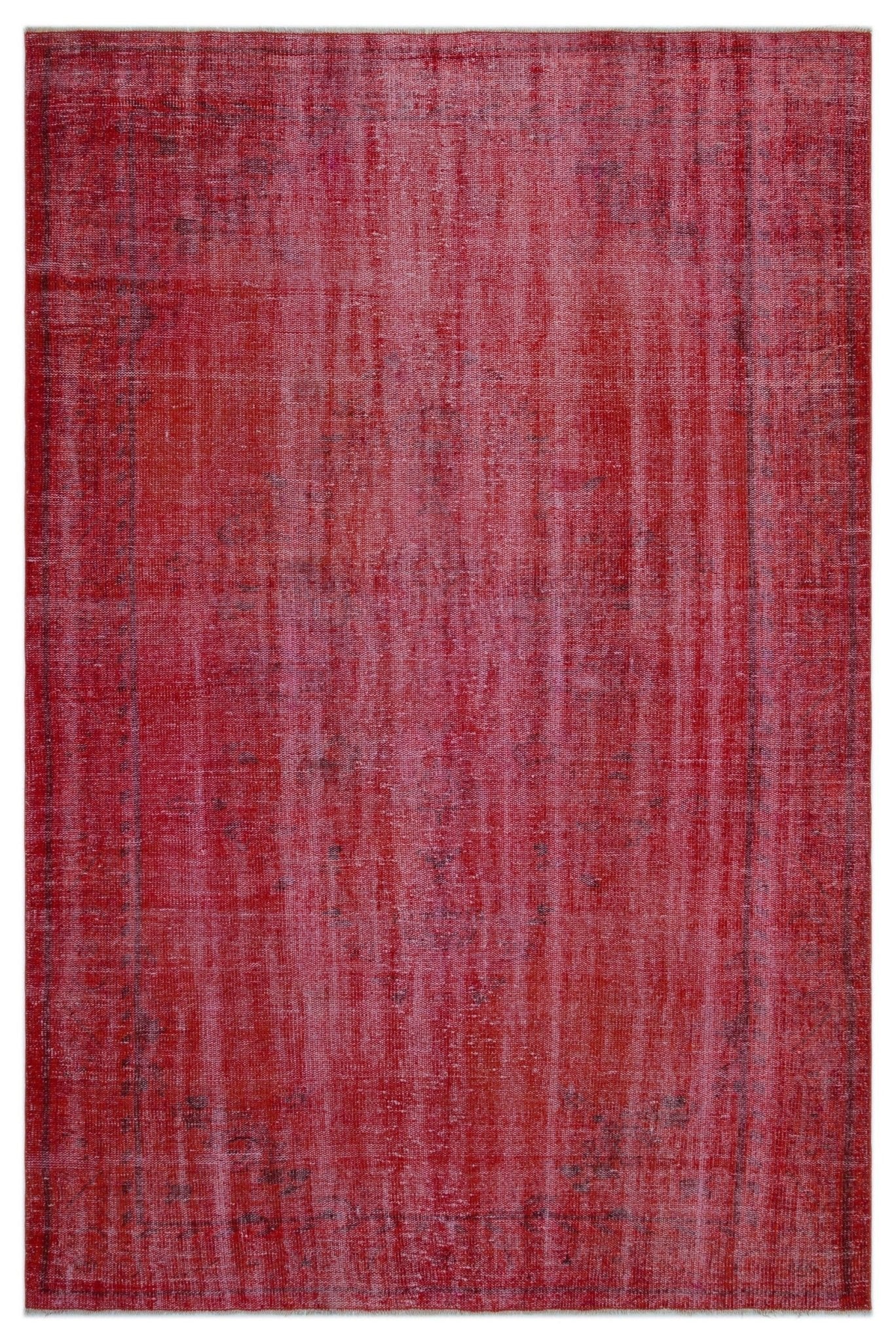 Atina 24138 Red Vintage Wool Handmade Area Rug 5'7" x 9'8"