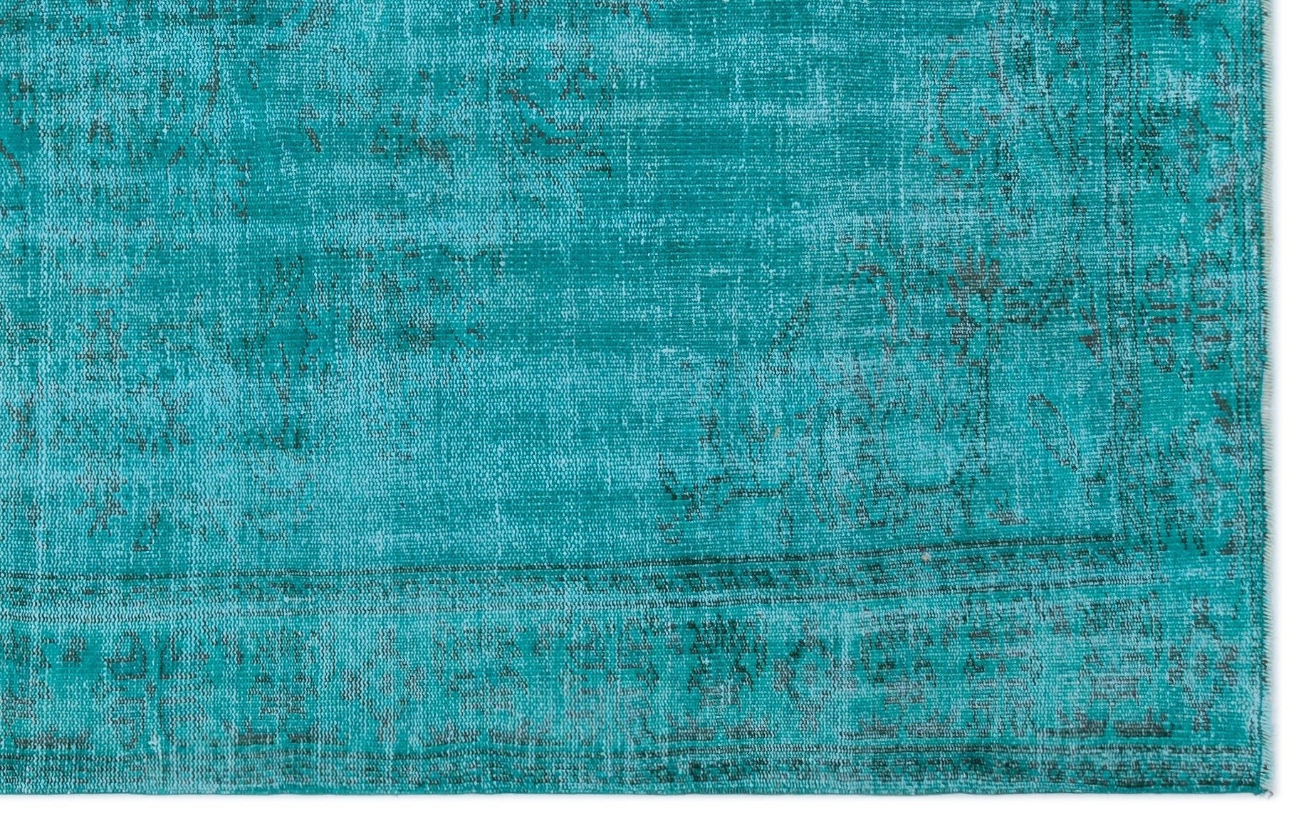 Atina 24218 Turquoise Vintage Wool Handmade Area Rug 5'7" x 8'8"