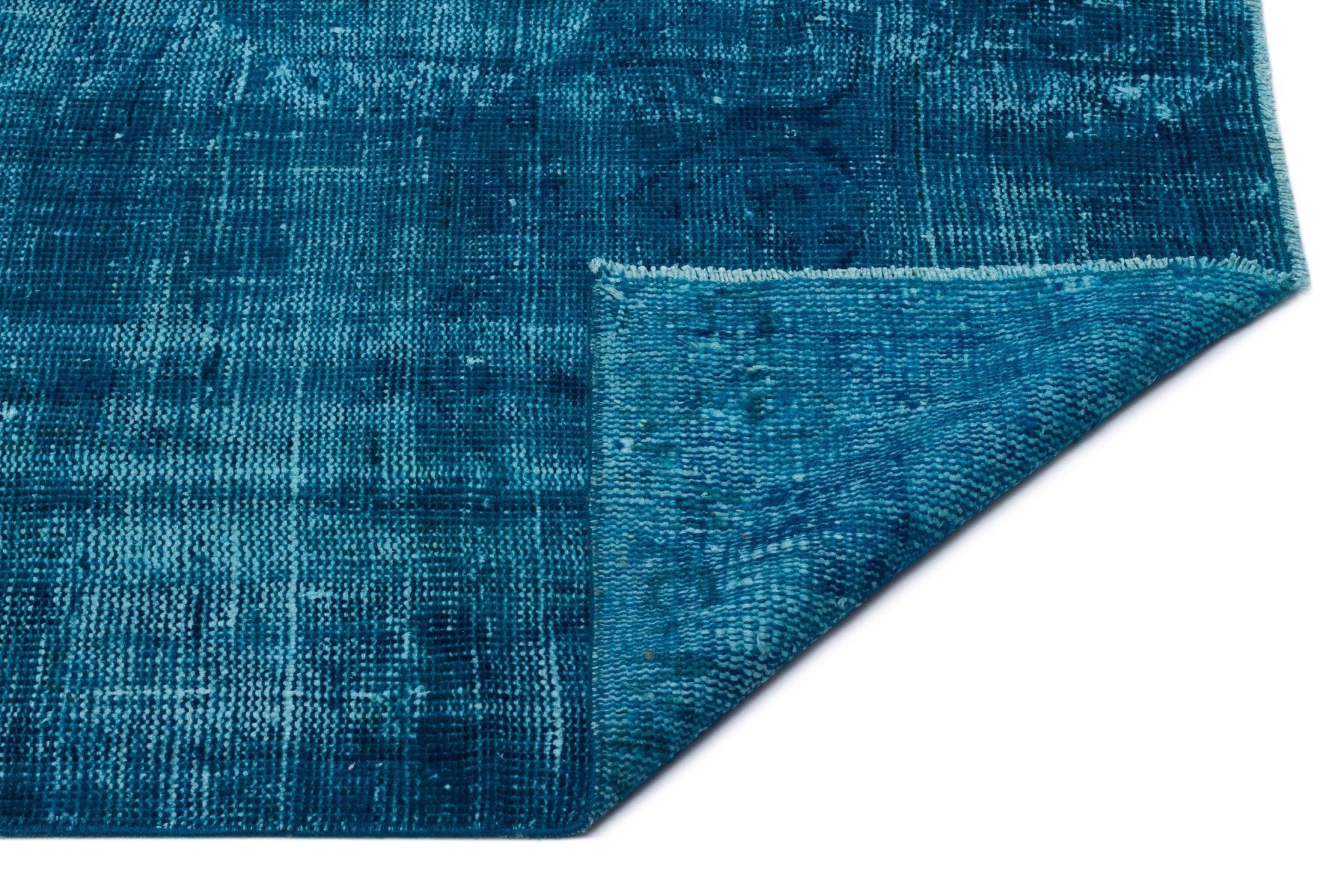 Atina 24240 Turquoise Vintage Wool Handmade Area Rug 4'10" x 8'0"