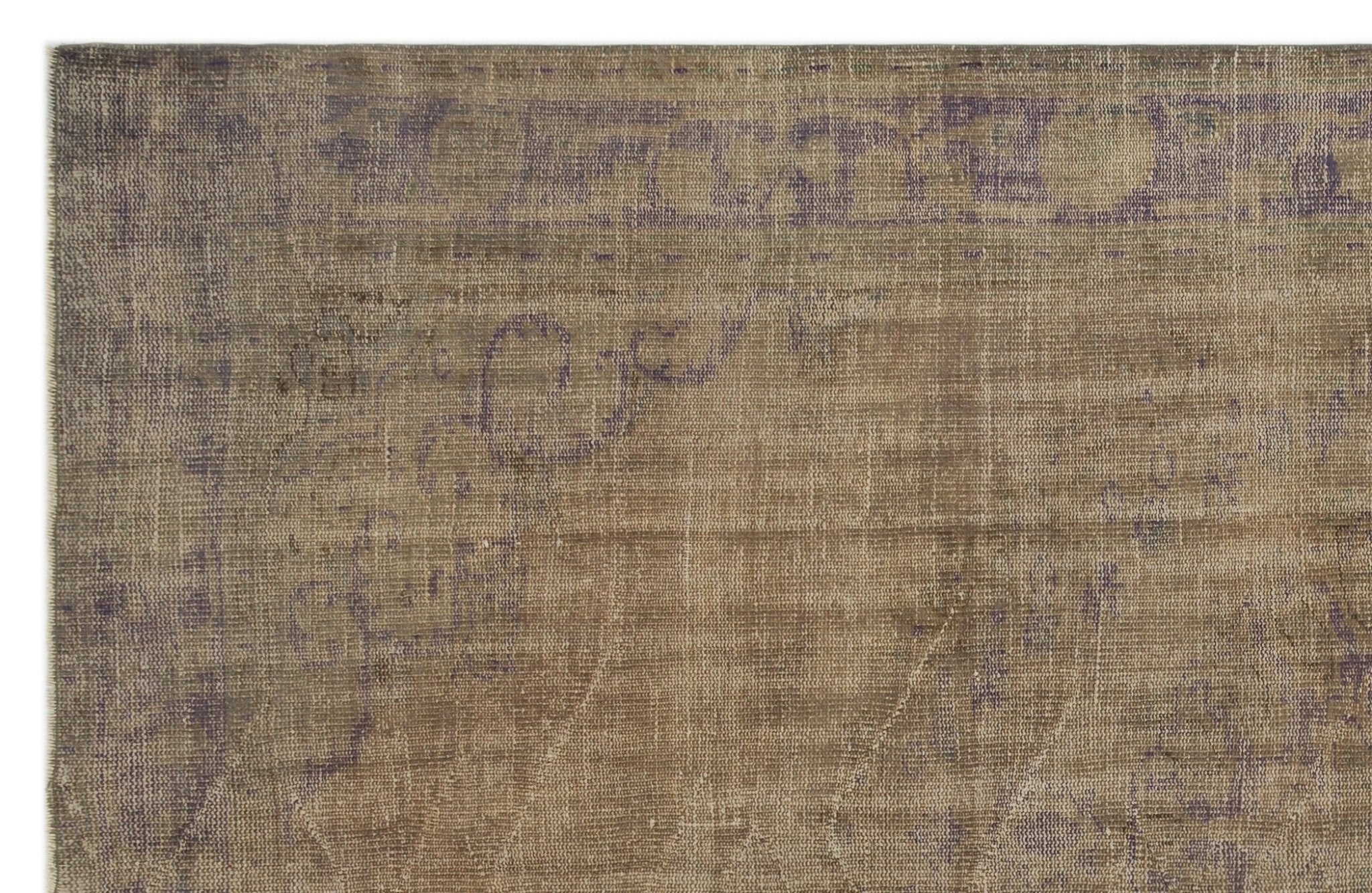 Atina 24359 Brown Vintage Wool Handmade Area Rug 6'3" x 9'10"