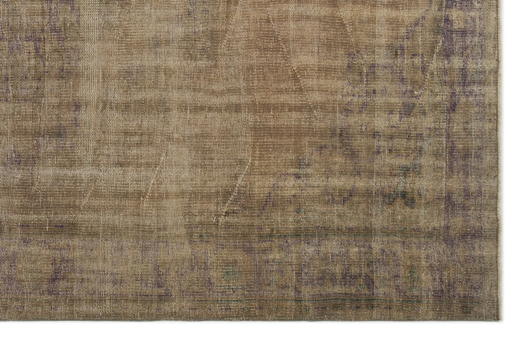 Atina 24359 Brown Vintage Wool Handmade Area Rug 6'3" x 9'10"