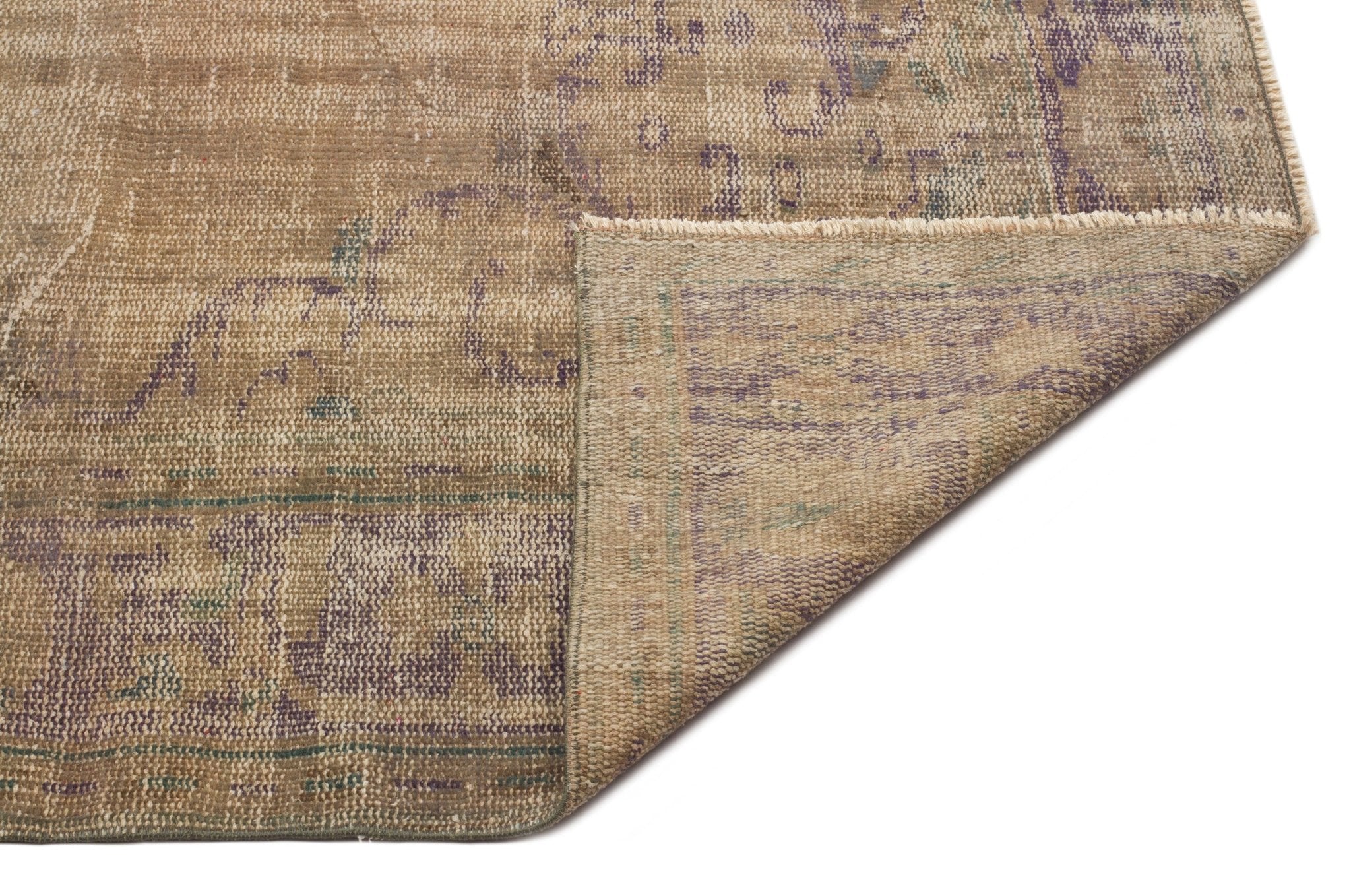 Atina 24359 Brown Vintage Wool Handmade Area Rug 6'3" x 9'10"