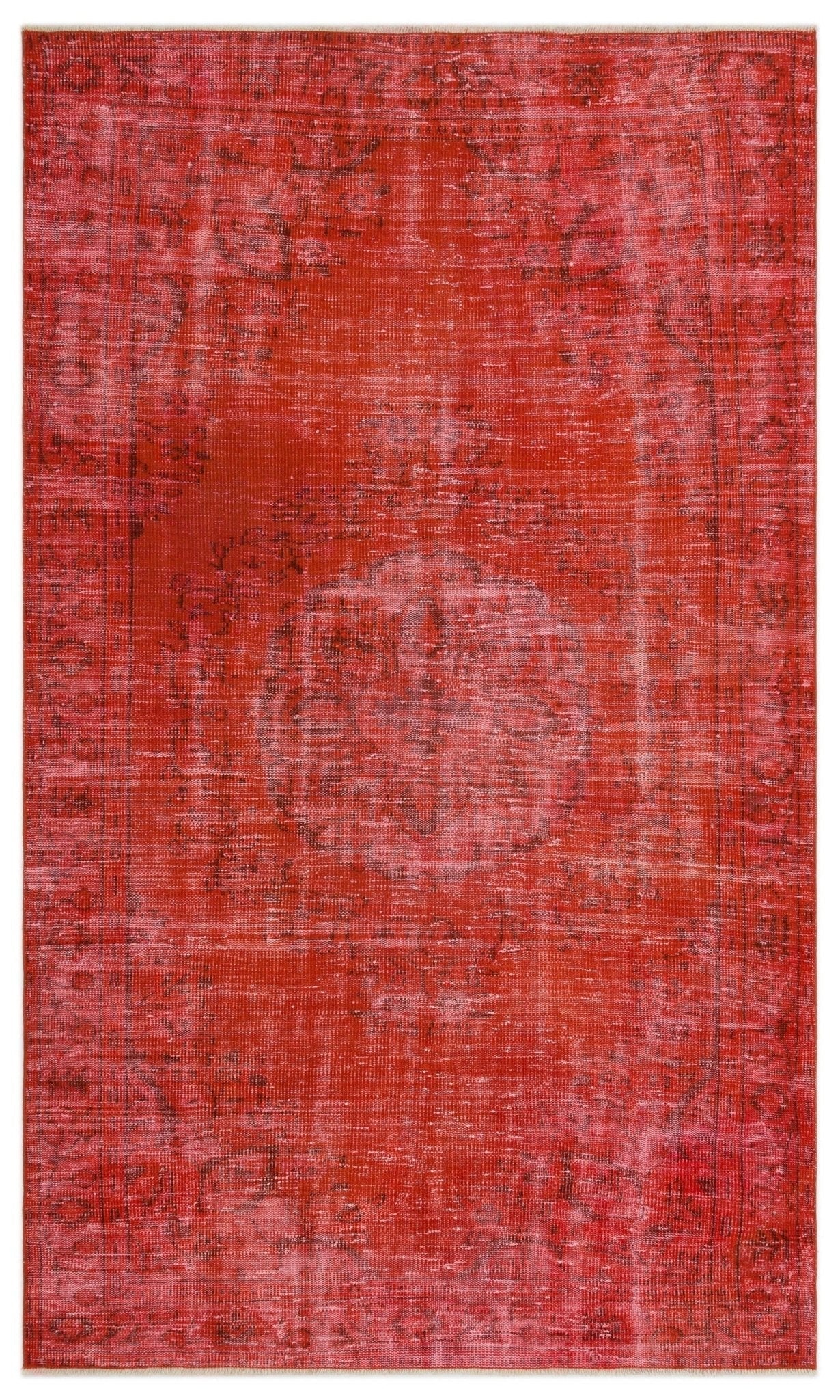 Atina 24410 Orange Vintage Wool Handmade Area Rug 5'0" x 8'5"