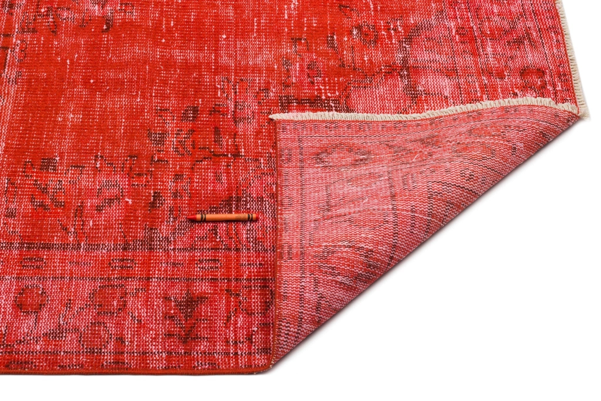 Atina 24410 Orange Vintage Wool Handmade Area Rug 5'0" x 8'5"