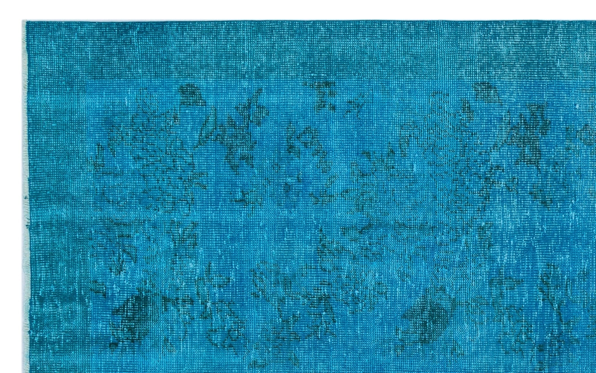 Atina 25659 Turquoise Vintage Wool Handmade Area Rug 5'11" x 9'4"