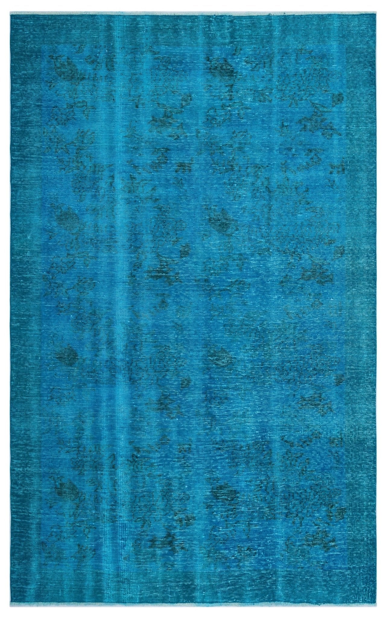 Atina 25659 Turquoise Vintage Wool Handmade Area Rug 5'11" x 9'4"
