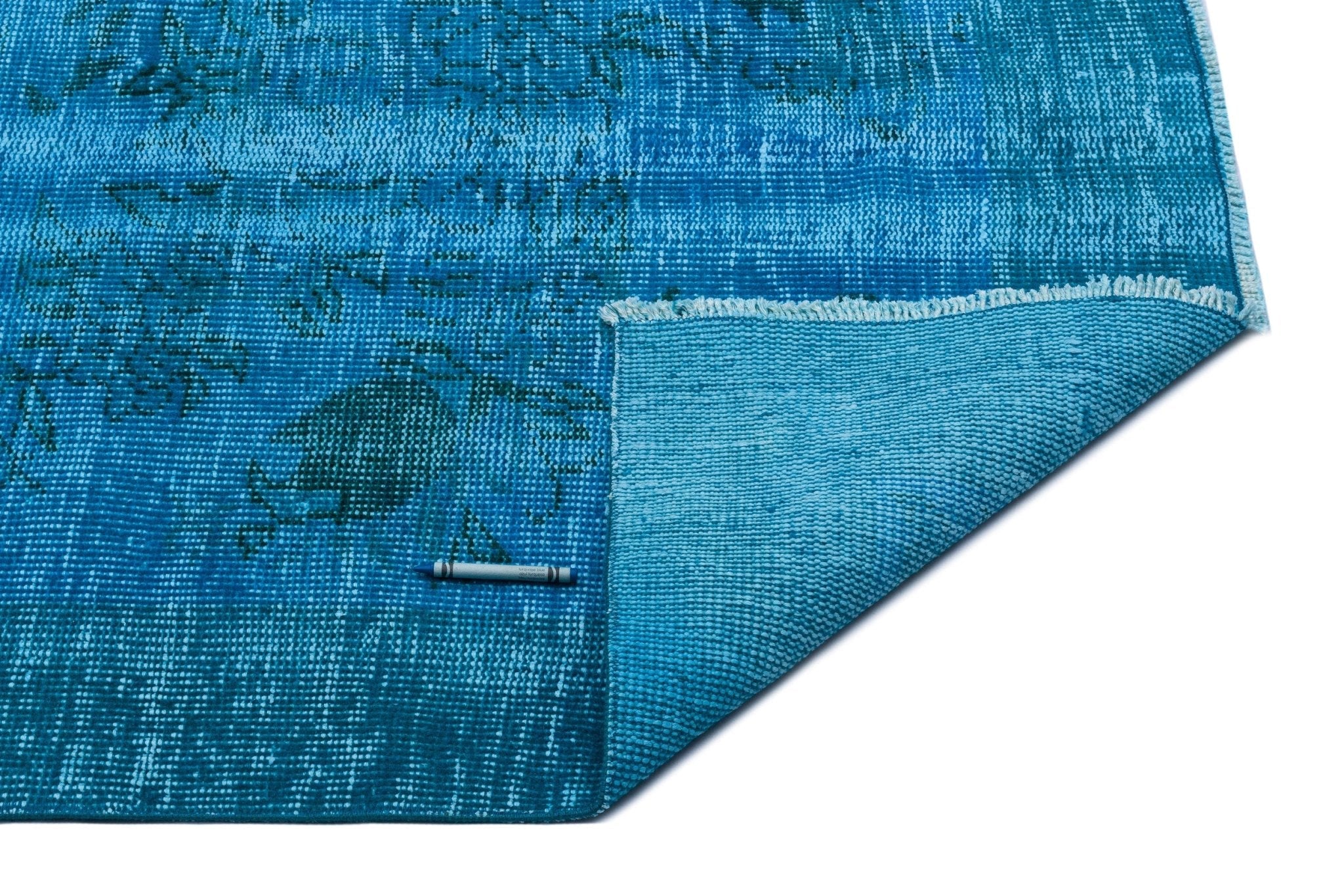 Atina 25659 Turquoise Vintage Wool Handmade Area Rug 5'11" x 9'4"