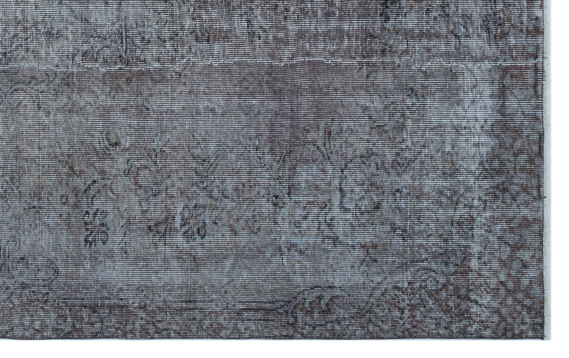 Atina 25693 Grey Vintage Wool Handmade Area Rug 5'6" x 9'0"