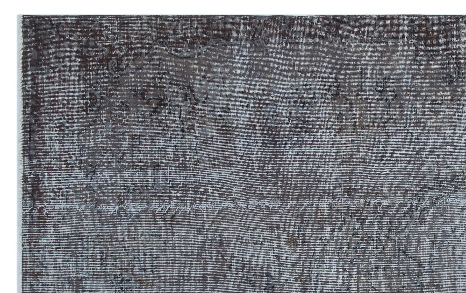 Atina 25693 Grey Vintage Wool Handmade Area Rug 5'6" x 9'0"