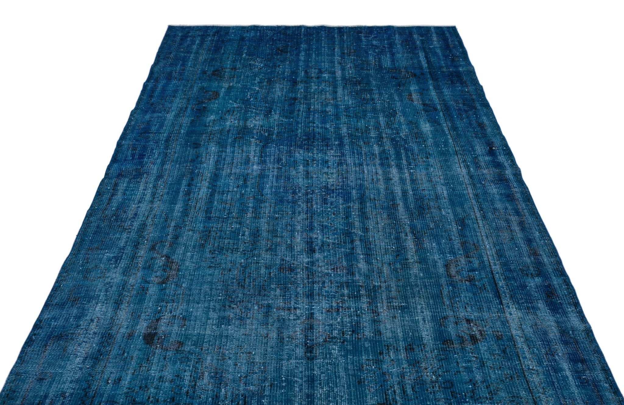 Atina 25795 Blue Vintage Wool Handmade Area Rug 5'6" x 9'10"