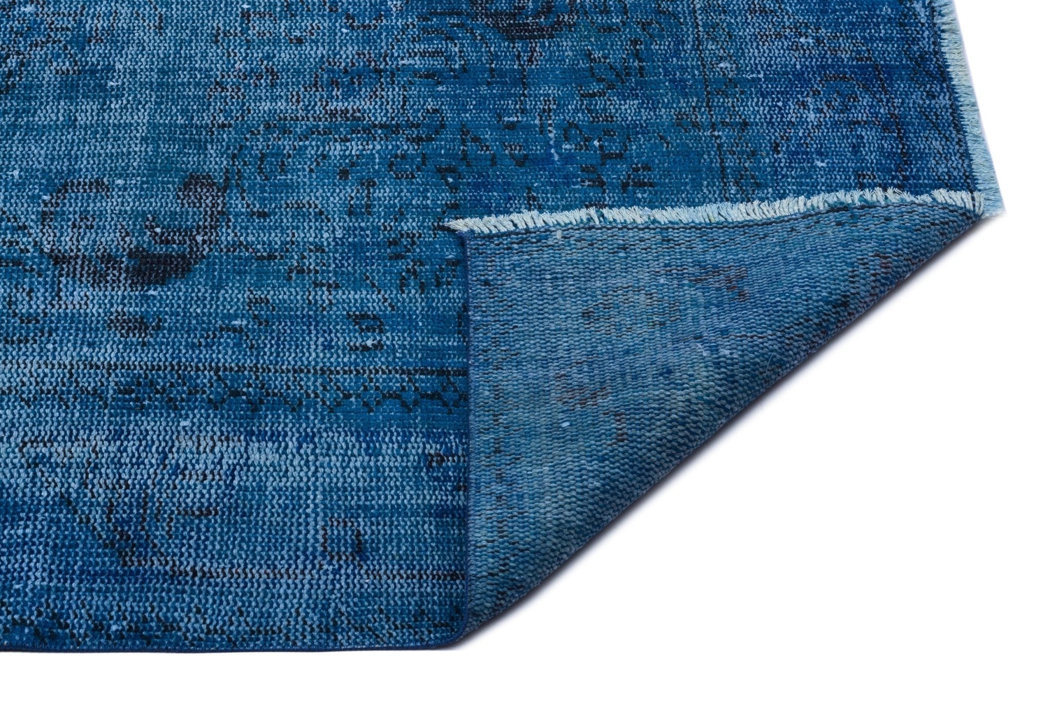 Atina 25795 Blue Vintage Wool Handmade Area Rug 5'6" x 9'10"
