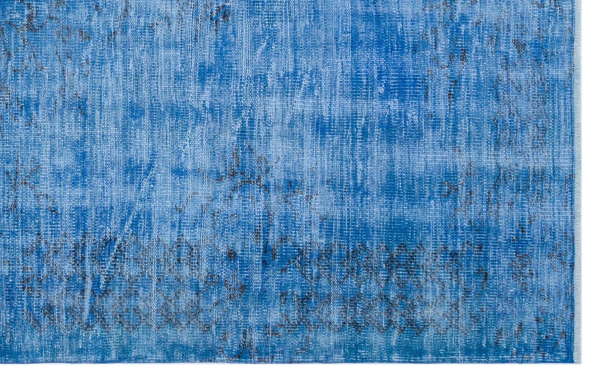 Atina 25839 Blue Vintage Wool Handmade Area Rug 5'11" x 9'9"