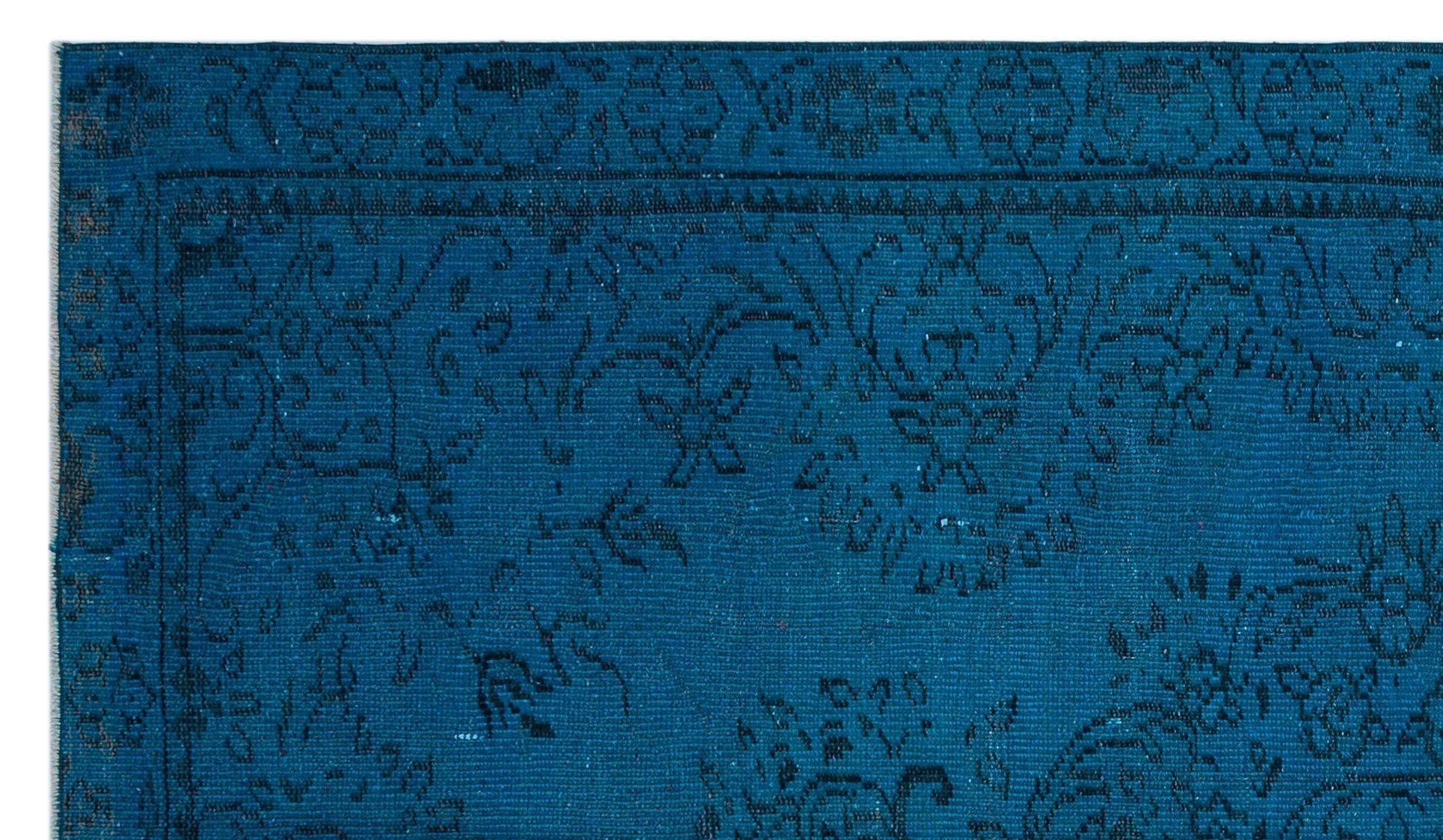 Atina 26902 Blue Vintage Wool Handmade Area Rug 4'10" x 8'7"
