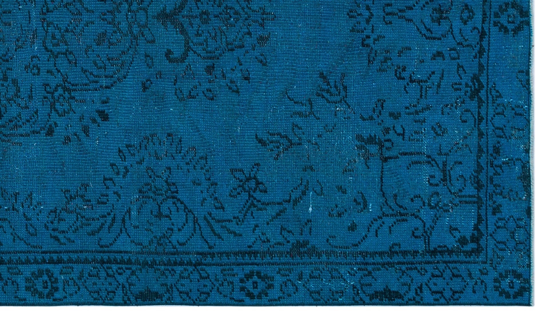 Atina 26902 Blue Vintage Wool Handmade Area Rug 4'10" x 8'7"