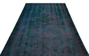 Atina 27004 Blue Vintage Wool Handmade Area Rug 5'9" x 8'10"