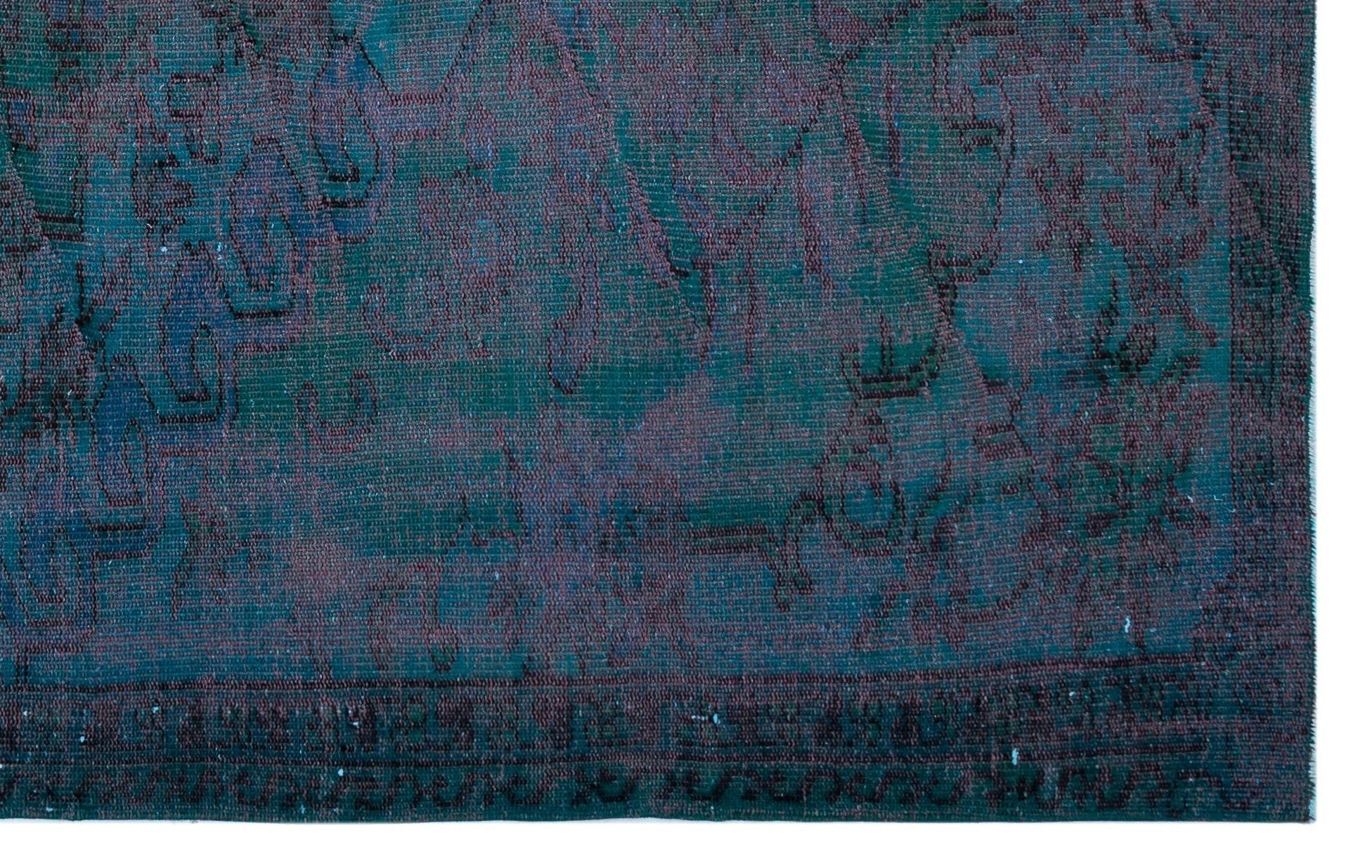 Atina 27004 Blue Vintage Wool Handmade Area Rug 5'9" x 8'10"