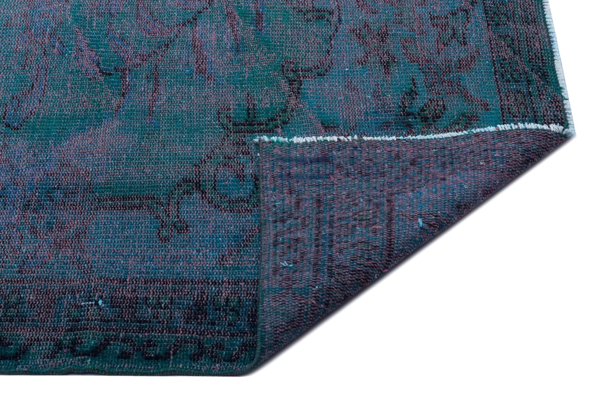 Atina 27004 Blue Vintage Wool Handmade Area Rug 5'9" x 8'10"