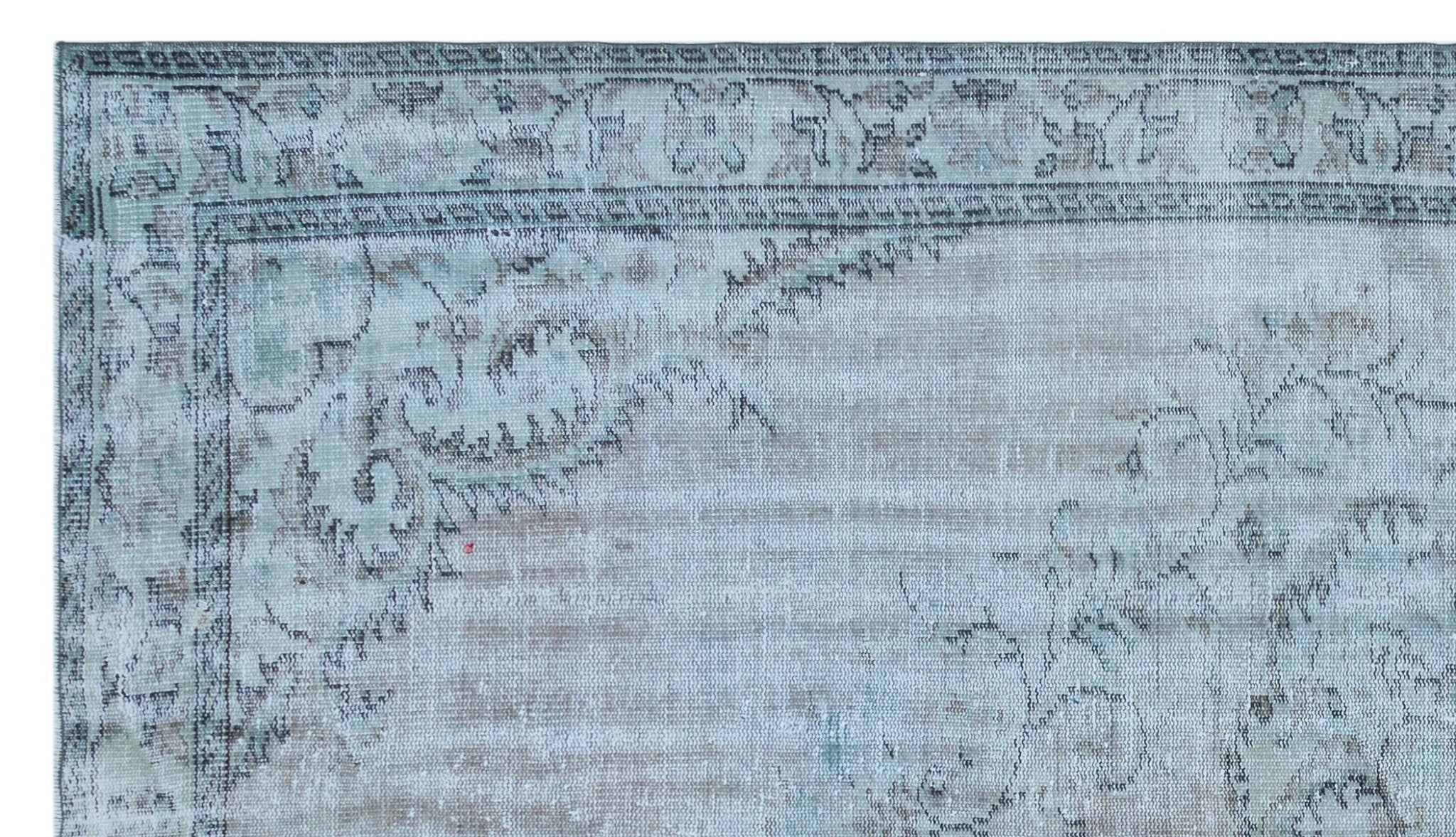 Atina 27042 Blue Vintage Wool Handmade Area Rug 5'6" x 9'10"