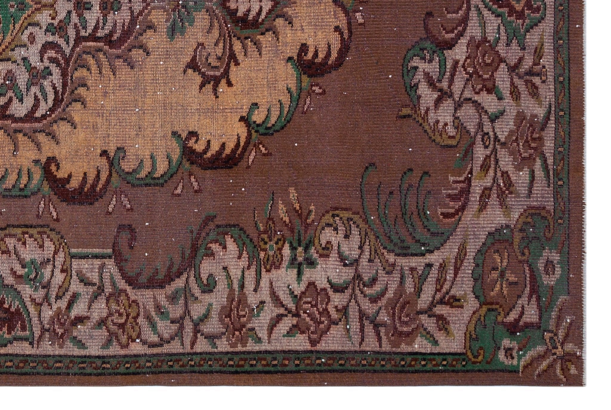 Atina 27079 Beige Vintage Wool Handmade Area Rug 6'2" x 9'5"
