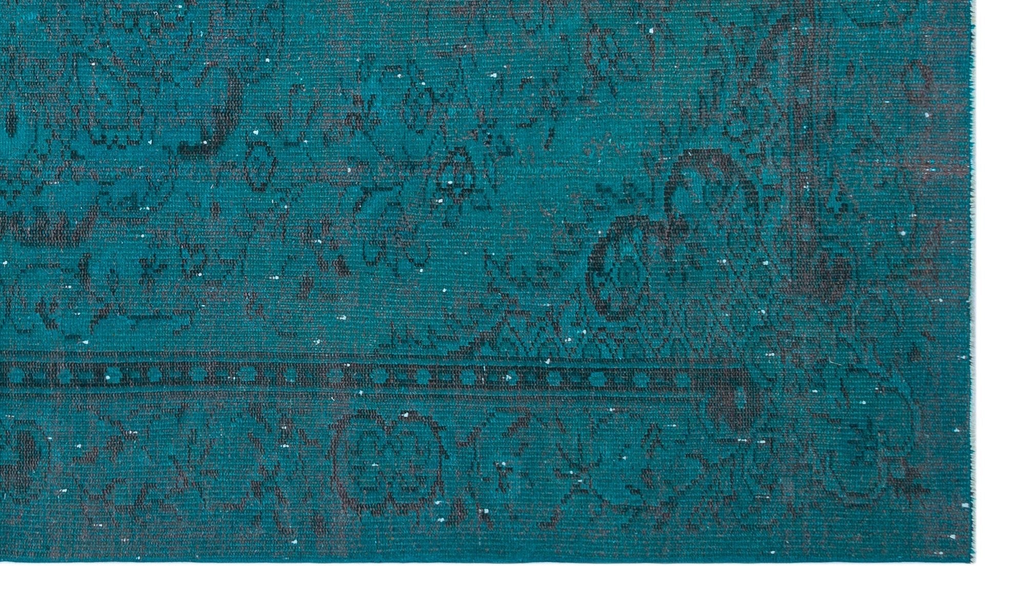 Atina 27269 Turquoise Vintage Wool Handmade Area Rug 5'4" x 9'1"