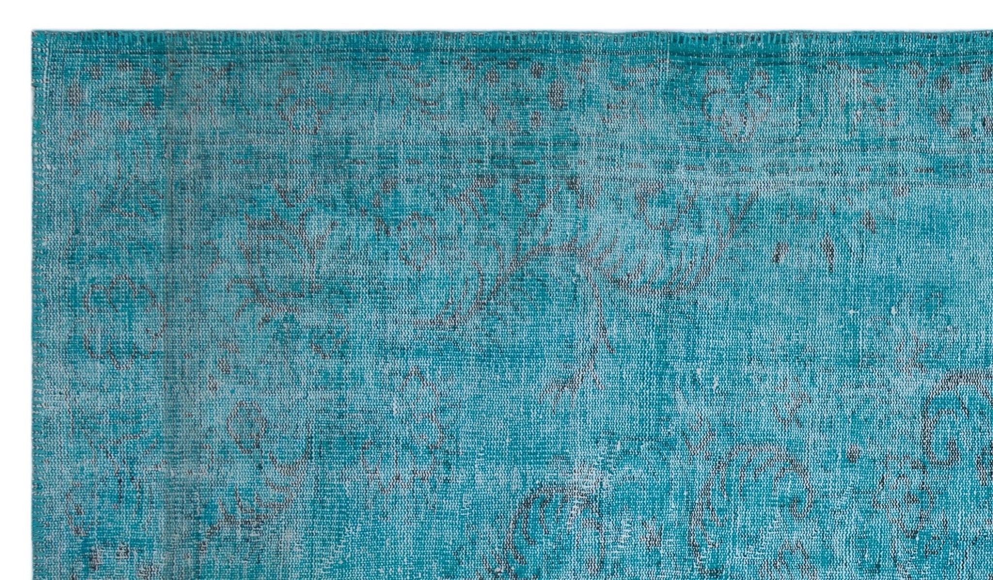 Atina 27299 Turquoise Vintage Wool Handmade Area Rug 5'9" x 9'10"