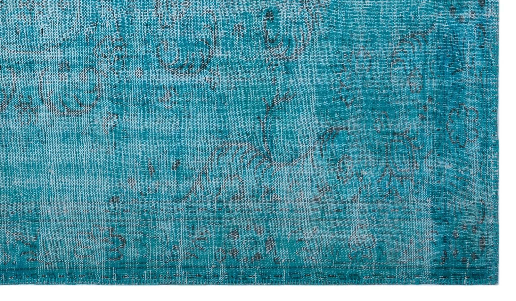 Atina 27299 Turquoise Vintage Wool Handmade Area Rug 5'9" x 9'10"