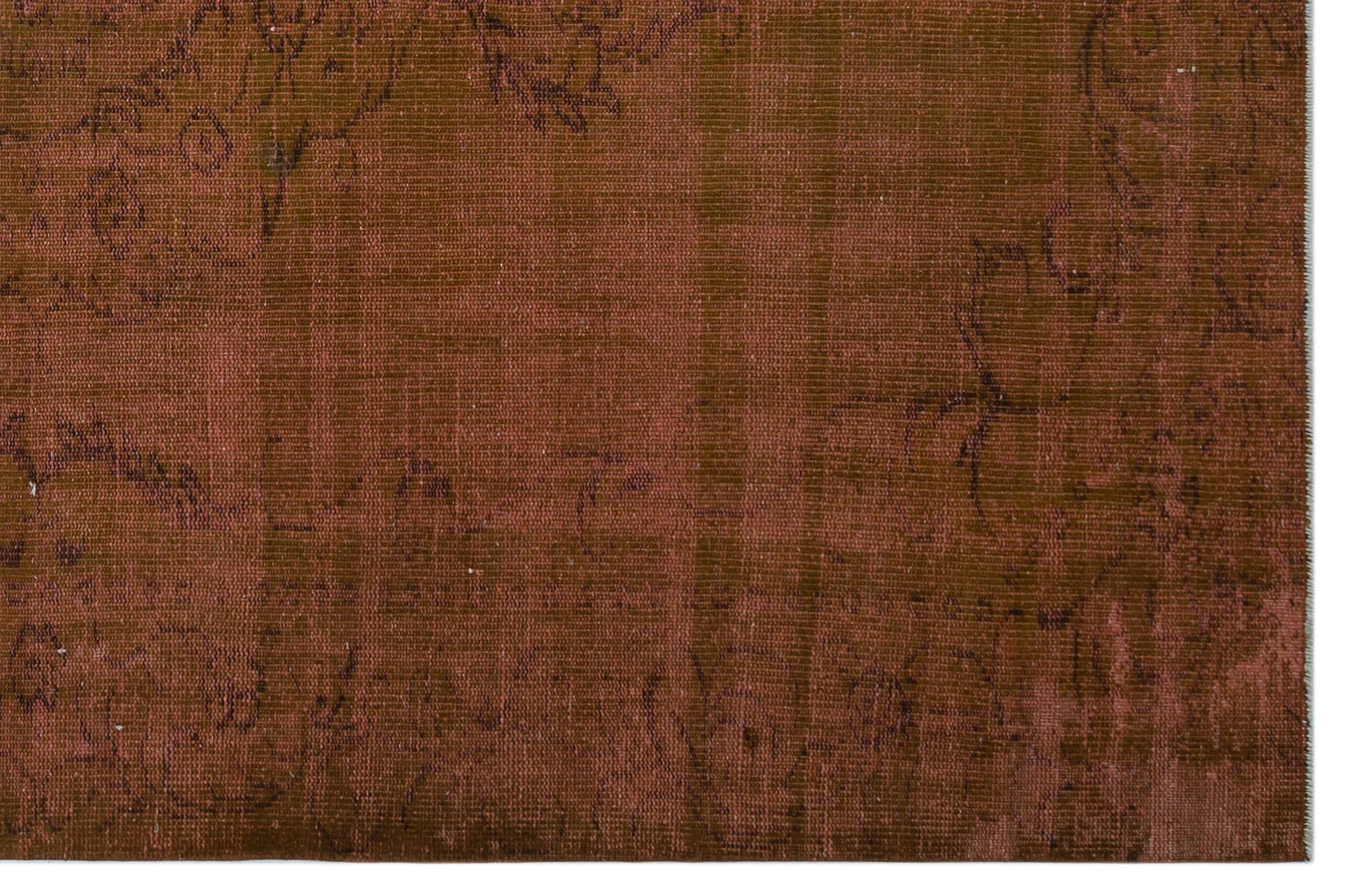 Atina 27304 Brown Vintage Wool Handmade Area Rug 5'11" x 9'1"