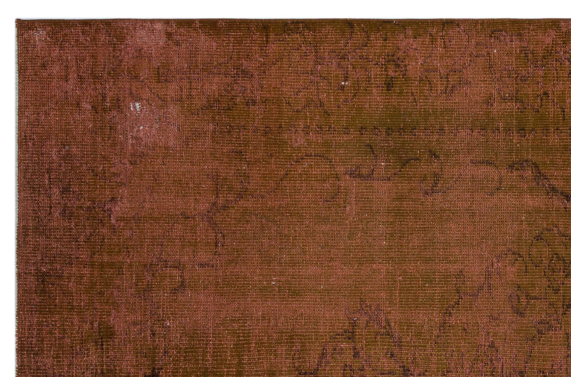 Atina 27304 Brown Vintage Wool Handmade Area Rug 5'11" x 9'1"