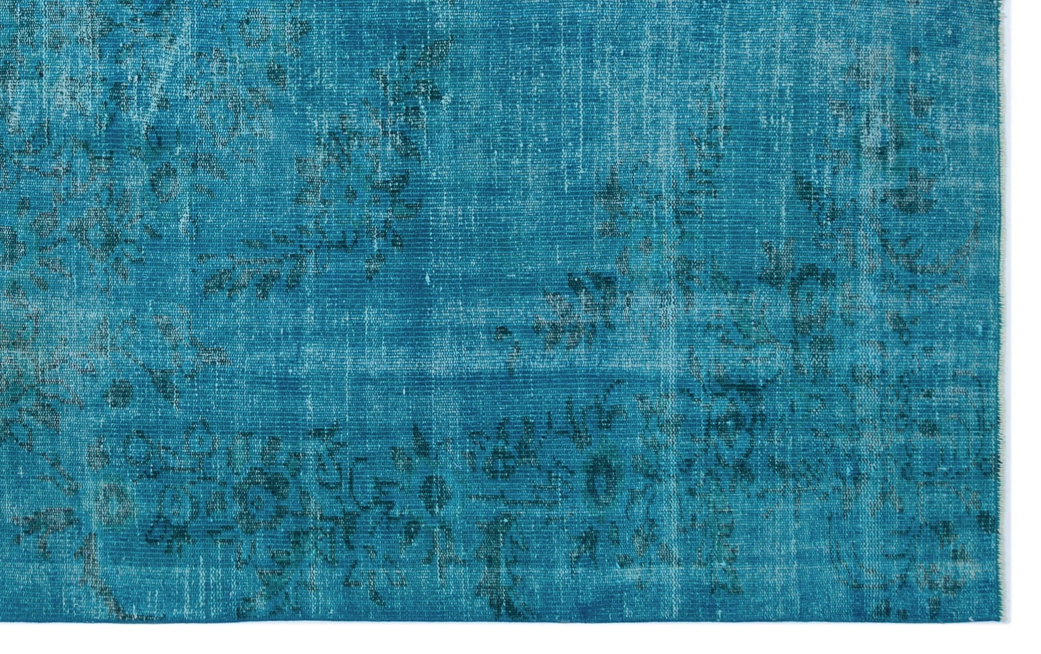 Atina 27581 Turquoise Vintage Wool Handmade Area Rug 5'11" x 9'5"