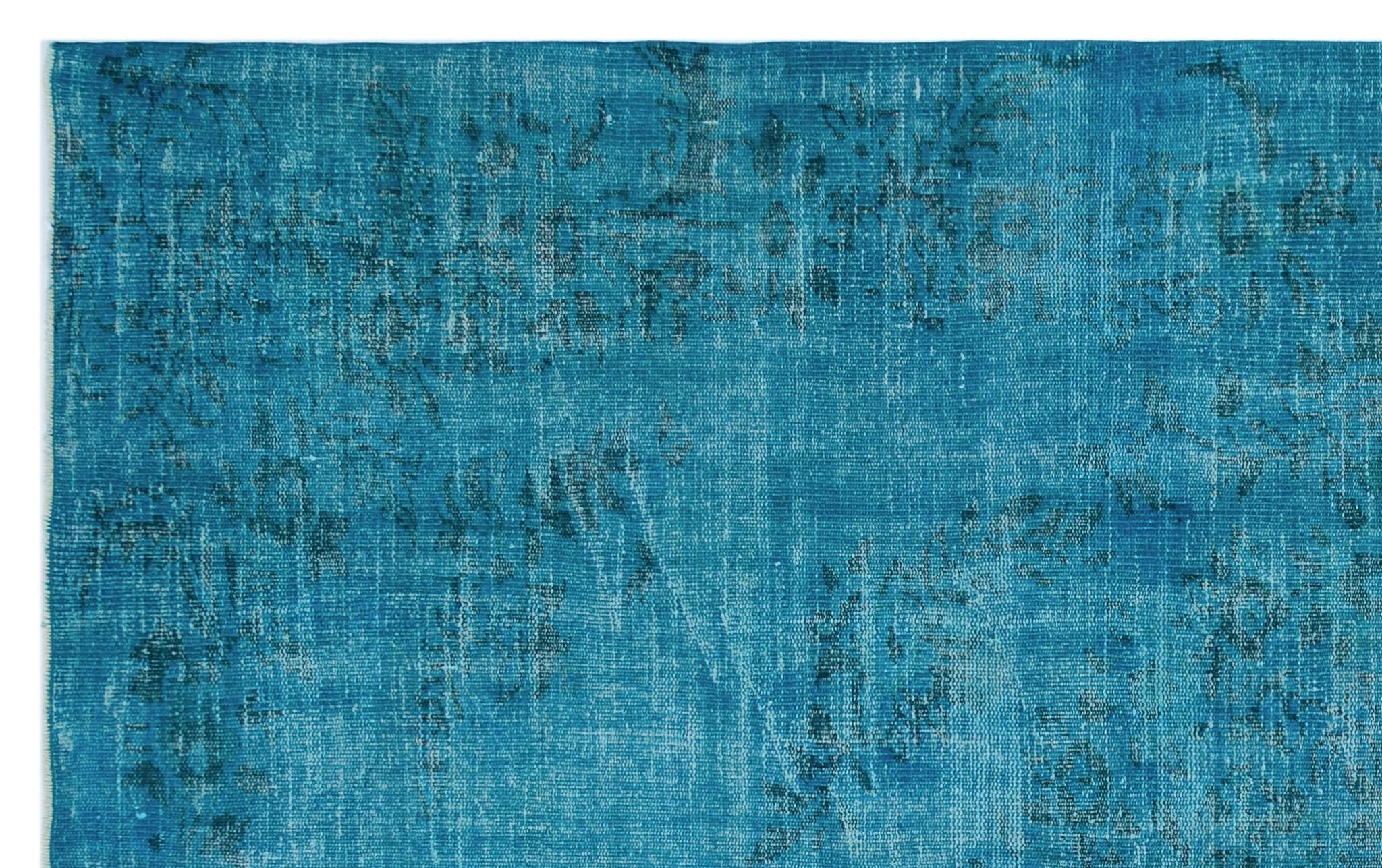 Atina 27581 Turquoise Vintage Wool Handmade Area Rug 5'11" x 9'5"
