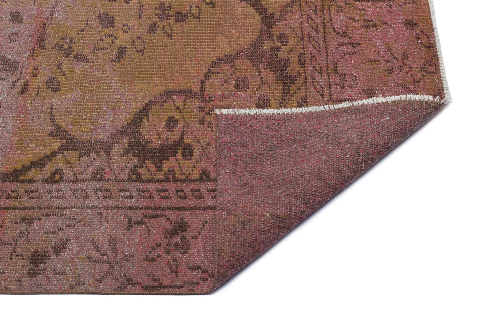 Atina 27593 Brown Vintage Wool Handmade Area Rug 5'1" x 8'7"