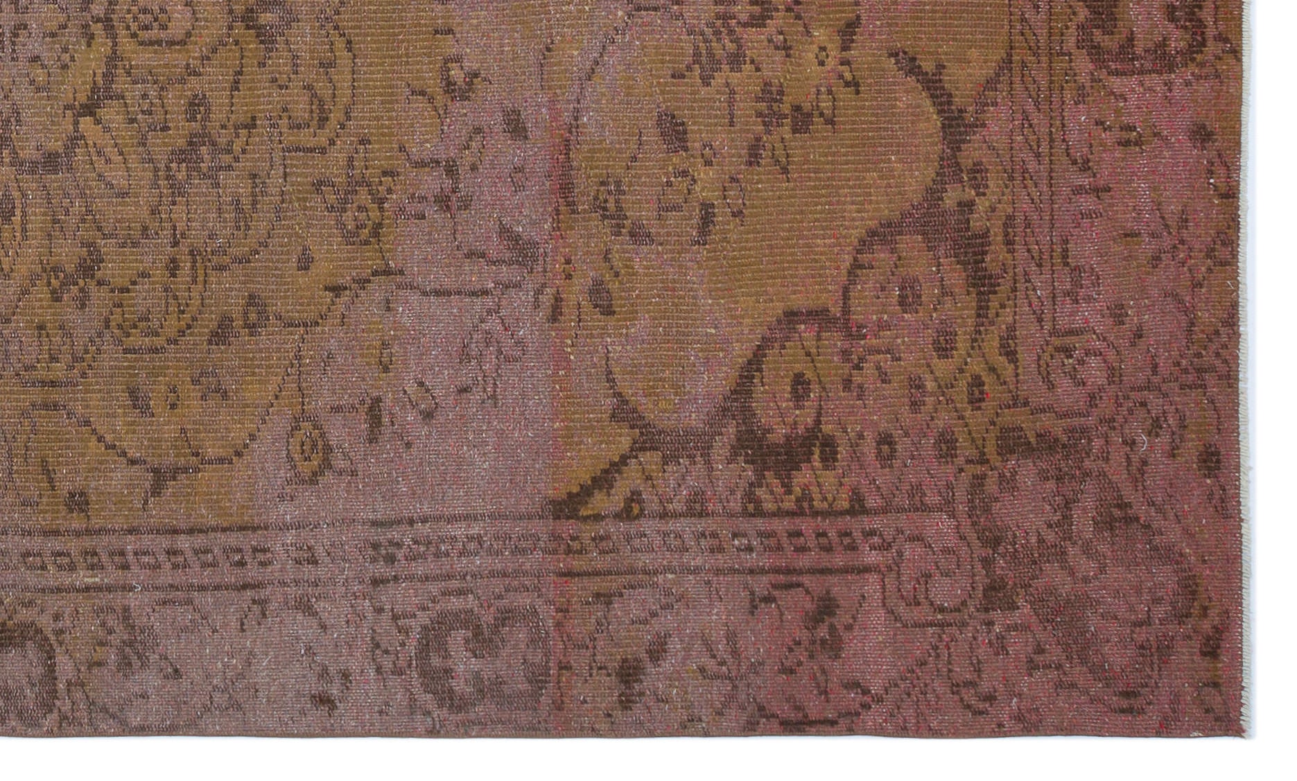 Atina 27593 Brown Vintage Wool Handmade Area Rug 5'1" x 8'7"
