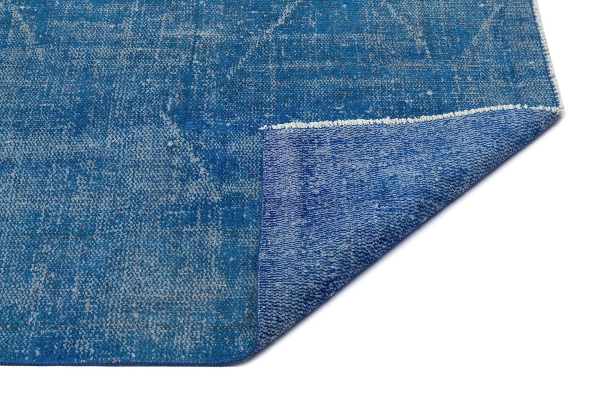 Atina 27678 Blue Vintage Wool Handmade Area Rug 5'7" x 8'4"